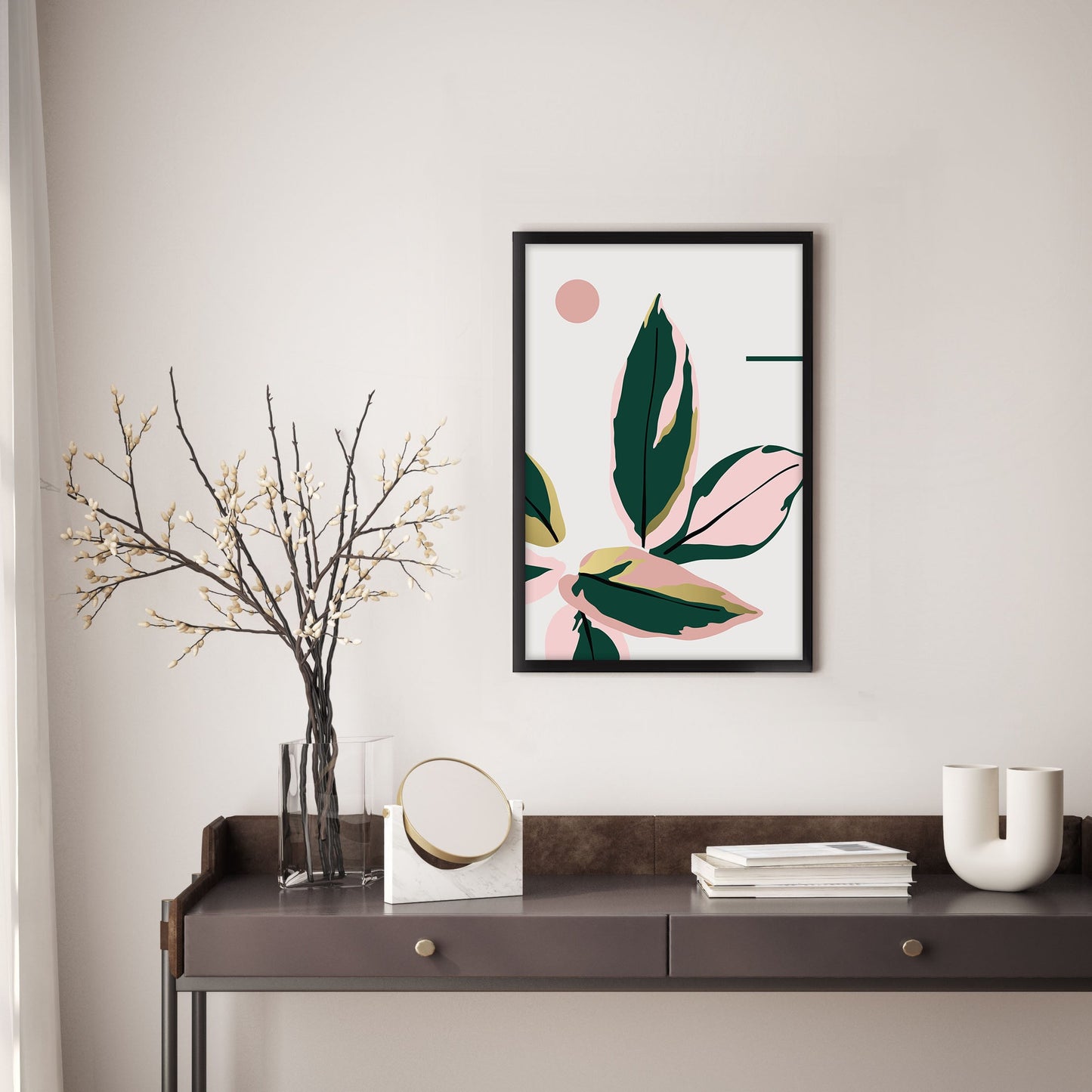 Ethan Taylor 'Tropical Leaves III' Framed Art Print