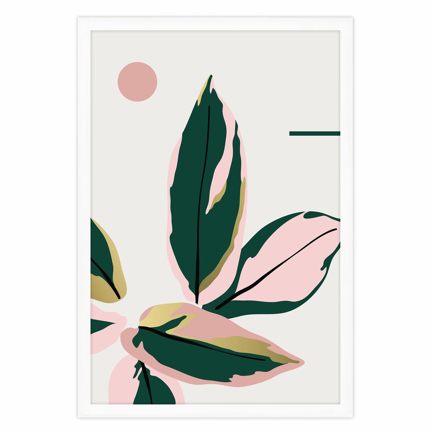 Ethan Taylor 'Tropical Leaves III' Framed Art Print