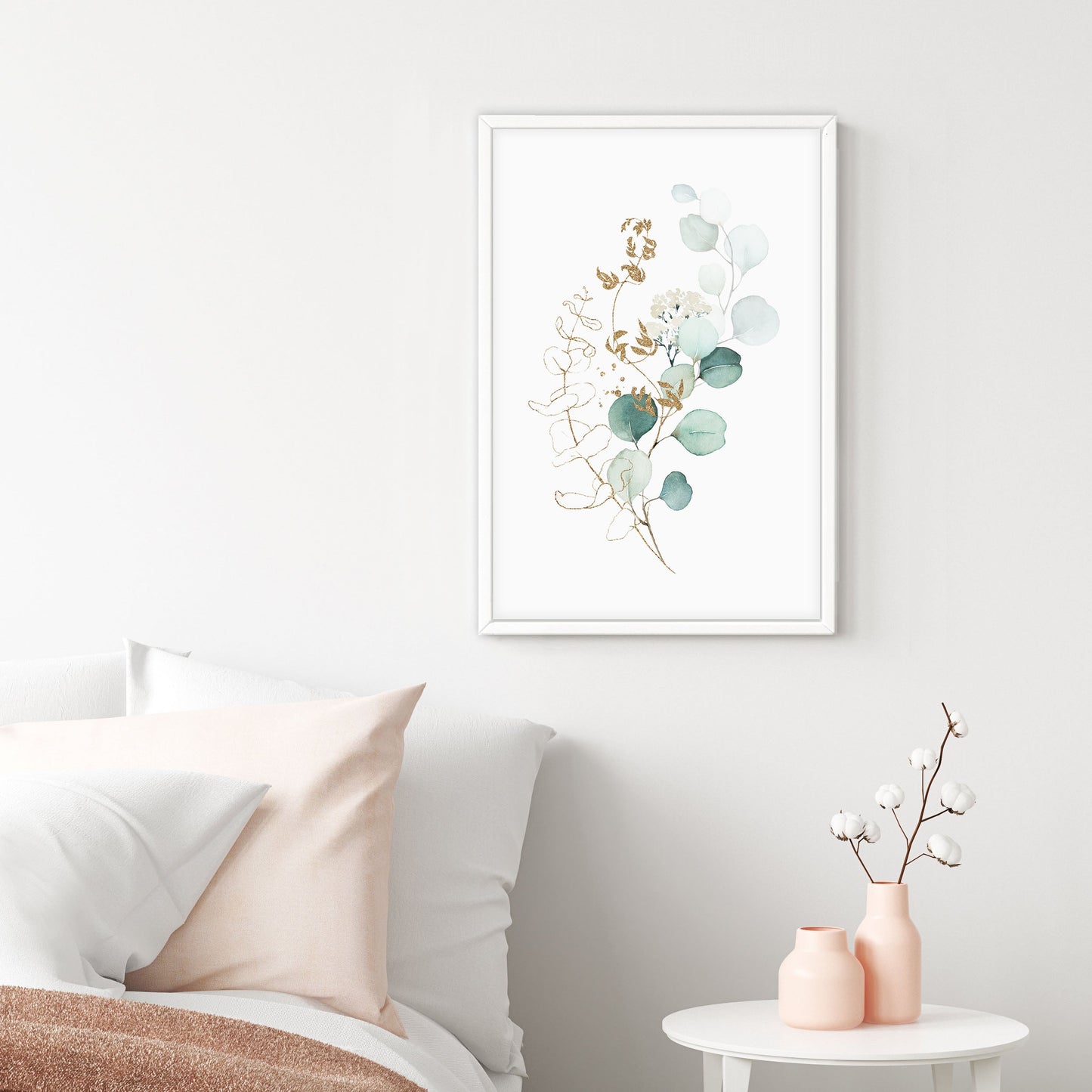 Ethan Taylor 'Watercolor Leaves I' Framed Art Print