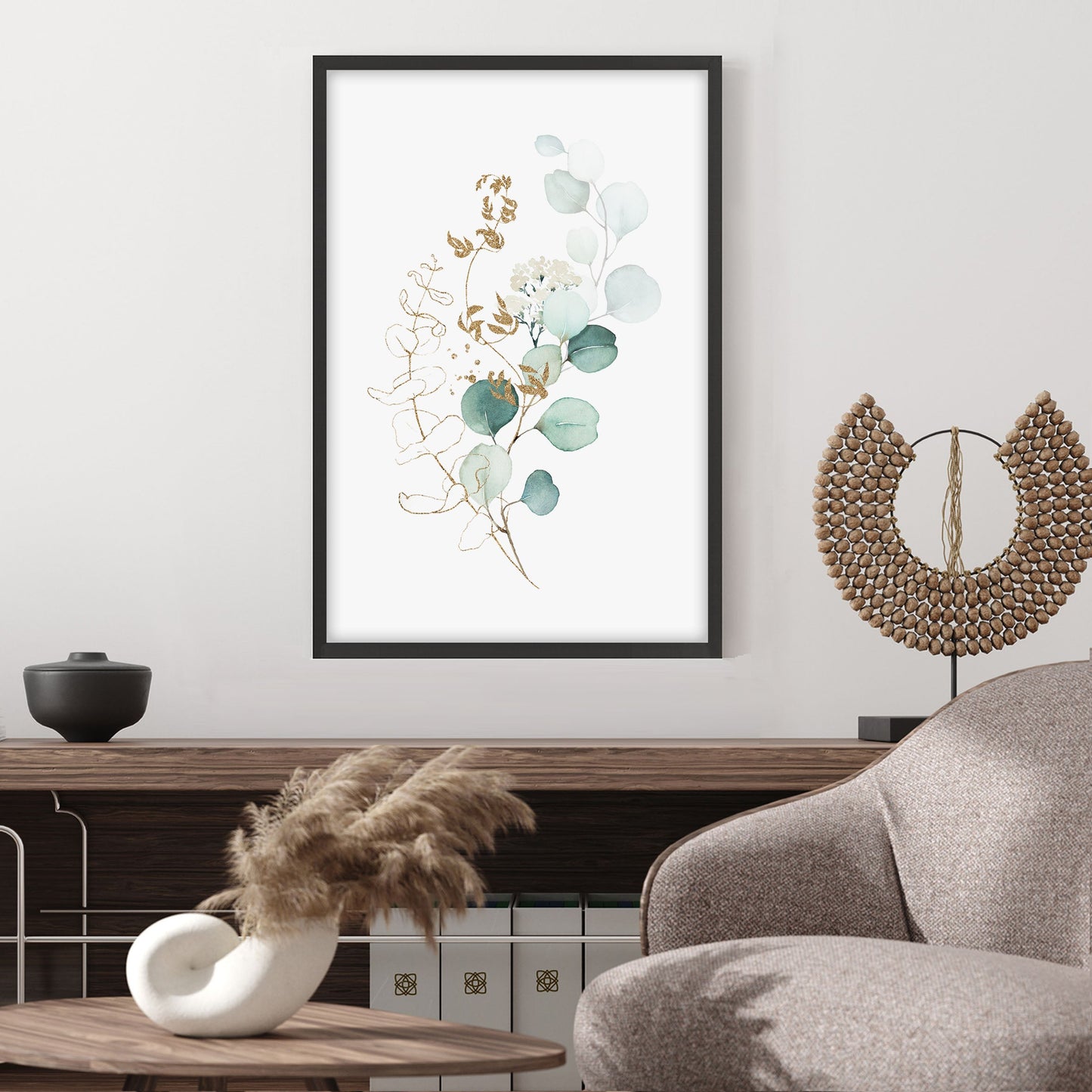 Ethan Taylor 'Watercolor Leaves I' Framed Art Print