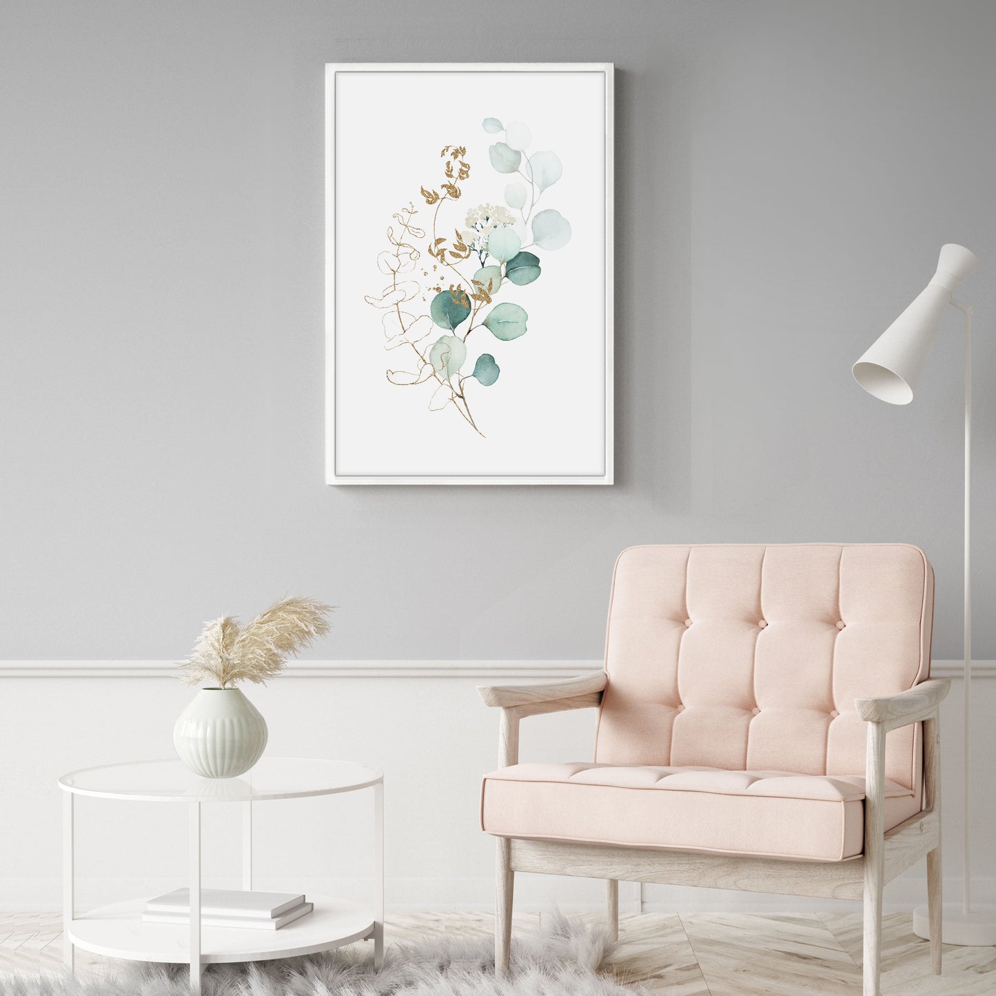 Ethan Taylor 'Watercolor Leaves I' Framed Art Print