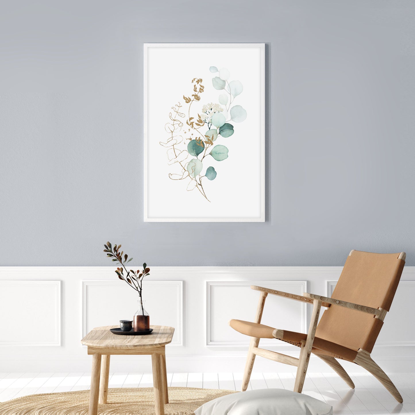 Ethan Taylor 'Watercolor Leaves I' Framed Art Print