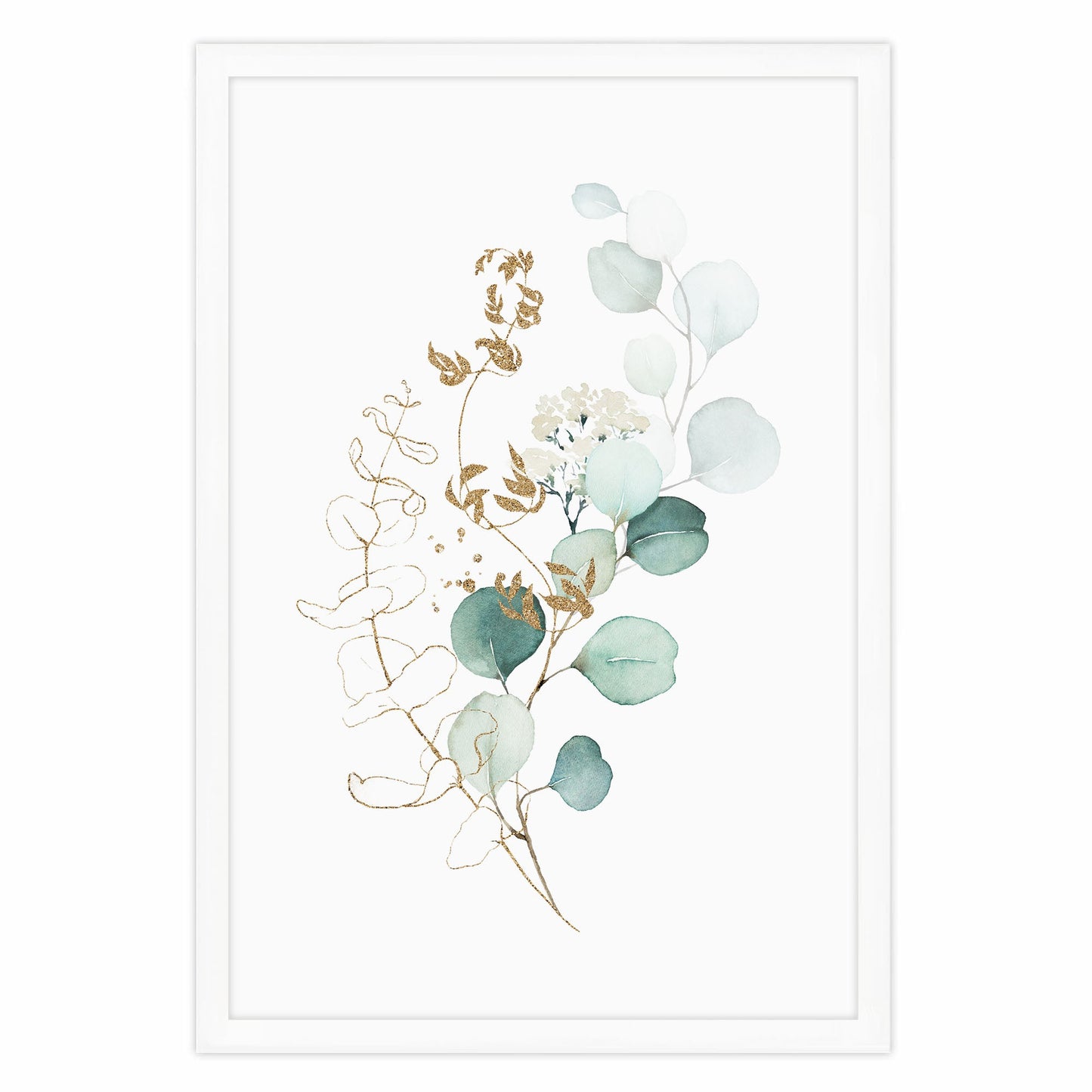 Ethan Taylor 'Watercolor Leaves I' Framed Art Print