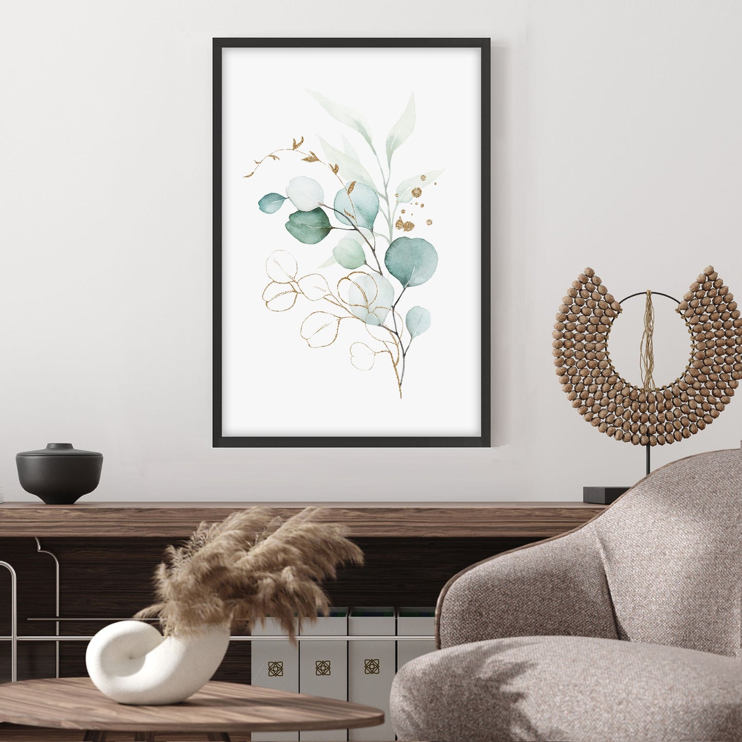 Ethan Taylor 'Watercolor Leaves III' Framed Art Print