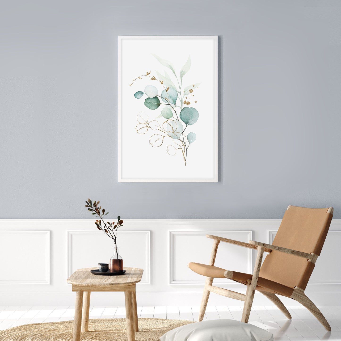 Ethan Taylor 'Watercolor Leaves III' Framed Art Print