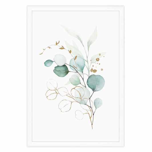 Ethan Taylor 'Watercolor Leaves III' Framed Art Print