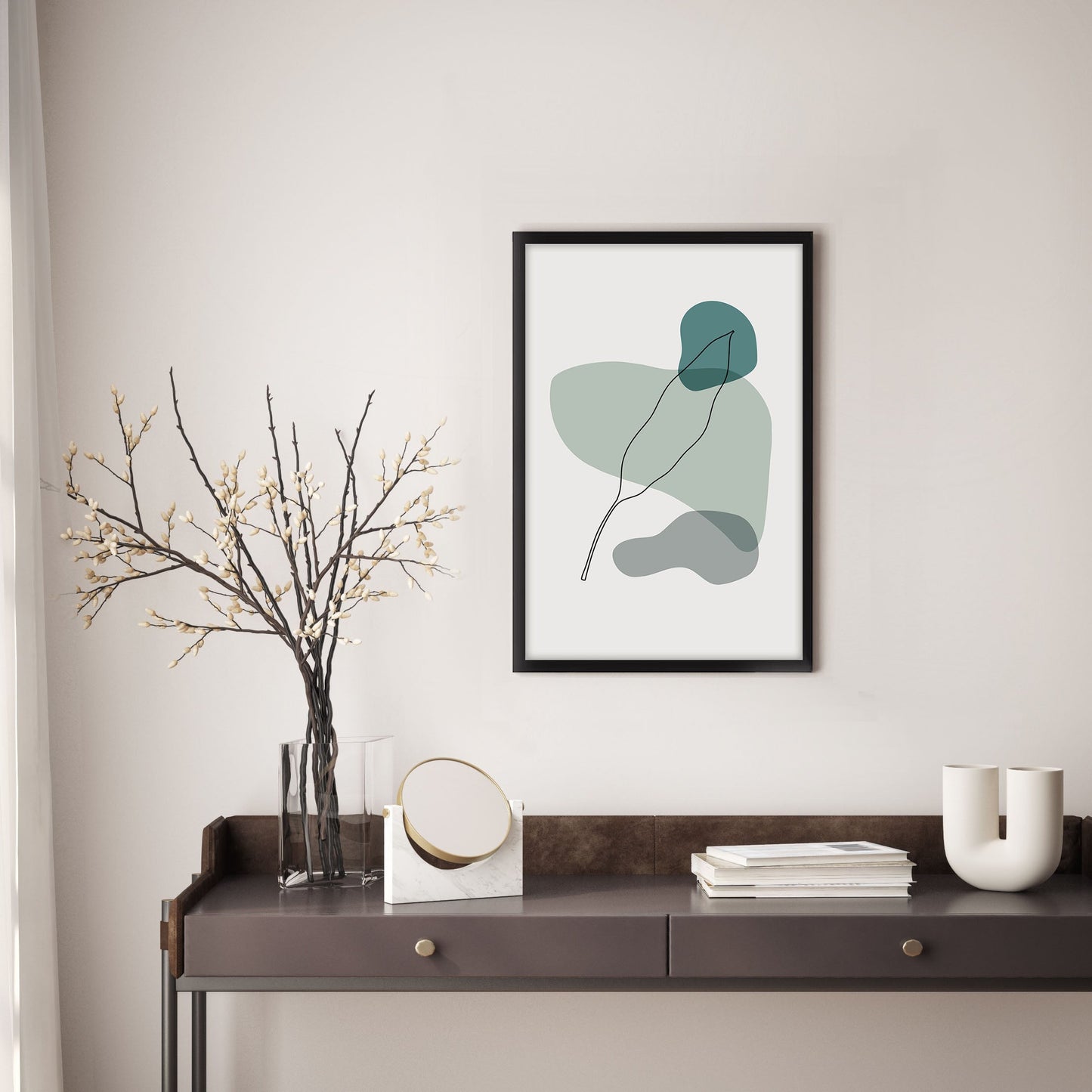 Ethan Taylor 'Modern Leaf II' Framed Art Print