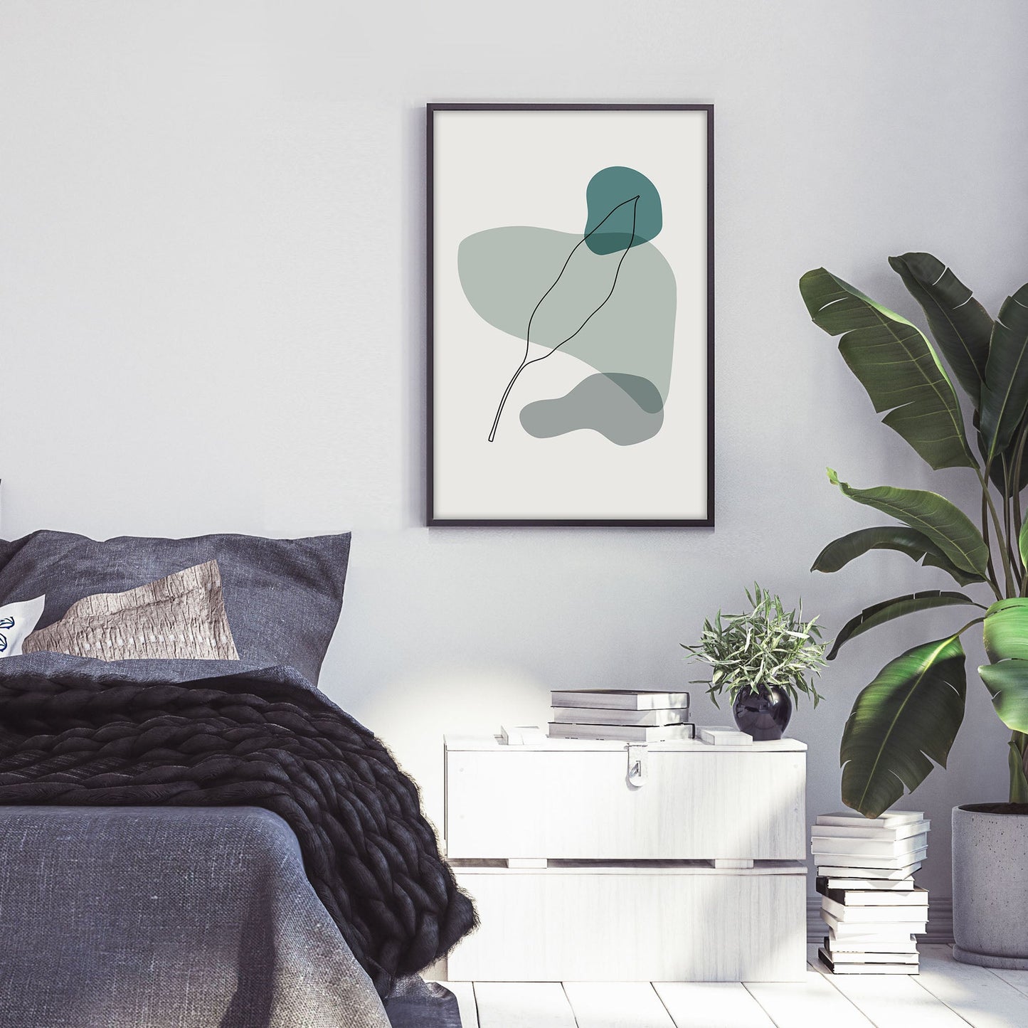 Ethan Taylor 'Modern Leaf II' Framed Art Print