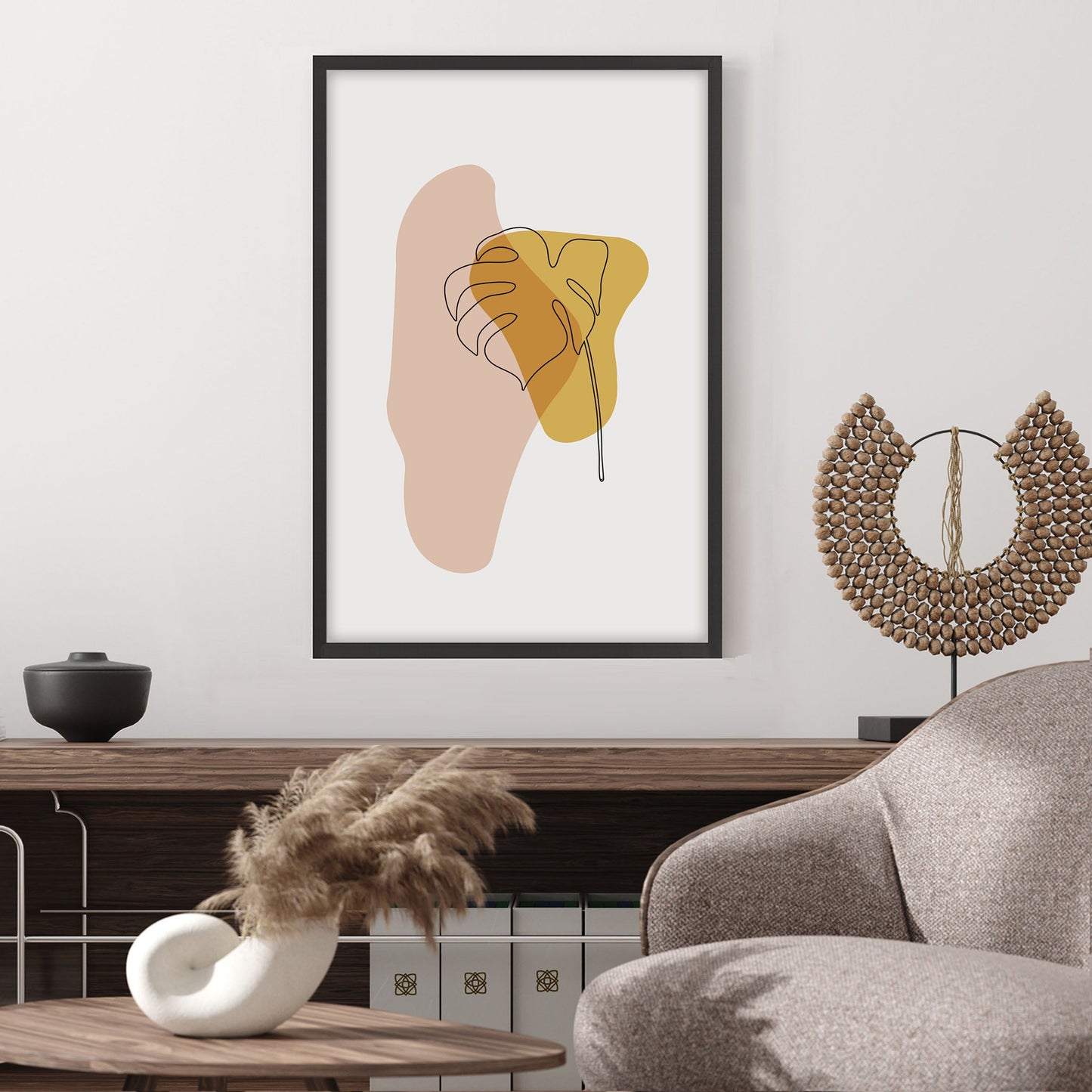 Ethan Taylor 'Modern Leaf III' Framed Art Print