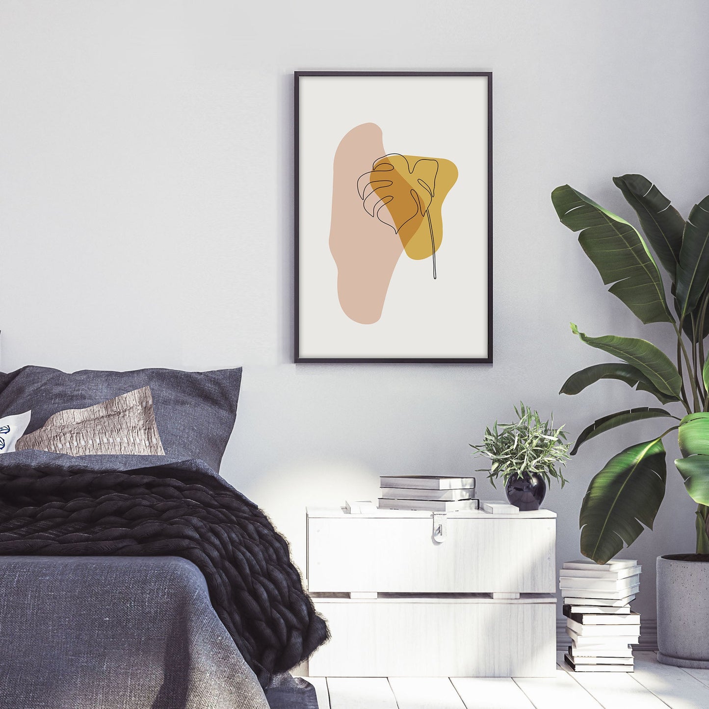 Ethan Taylor 'Modern Leaf III' Framed Art Print