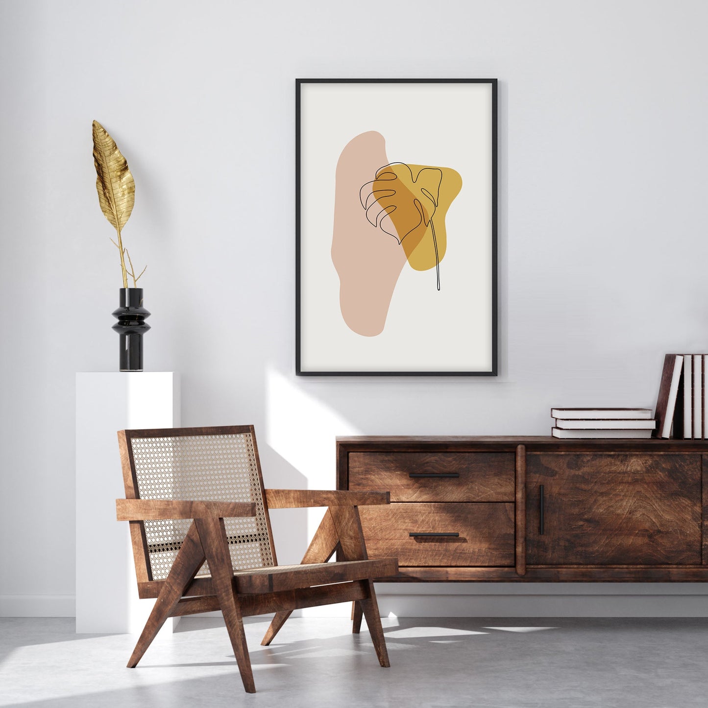 Ethan Taylor 'Modern Leaf III' Framed Art Print