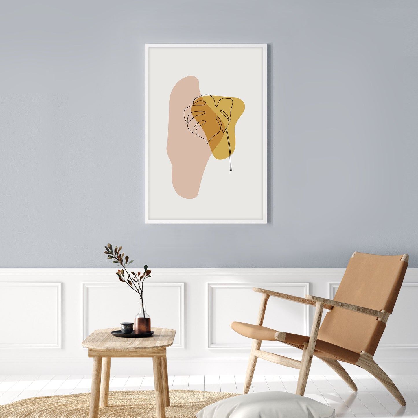 Ethan Taylor 'Modern Leaf III' Framed Art Print