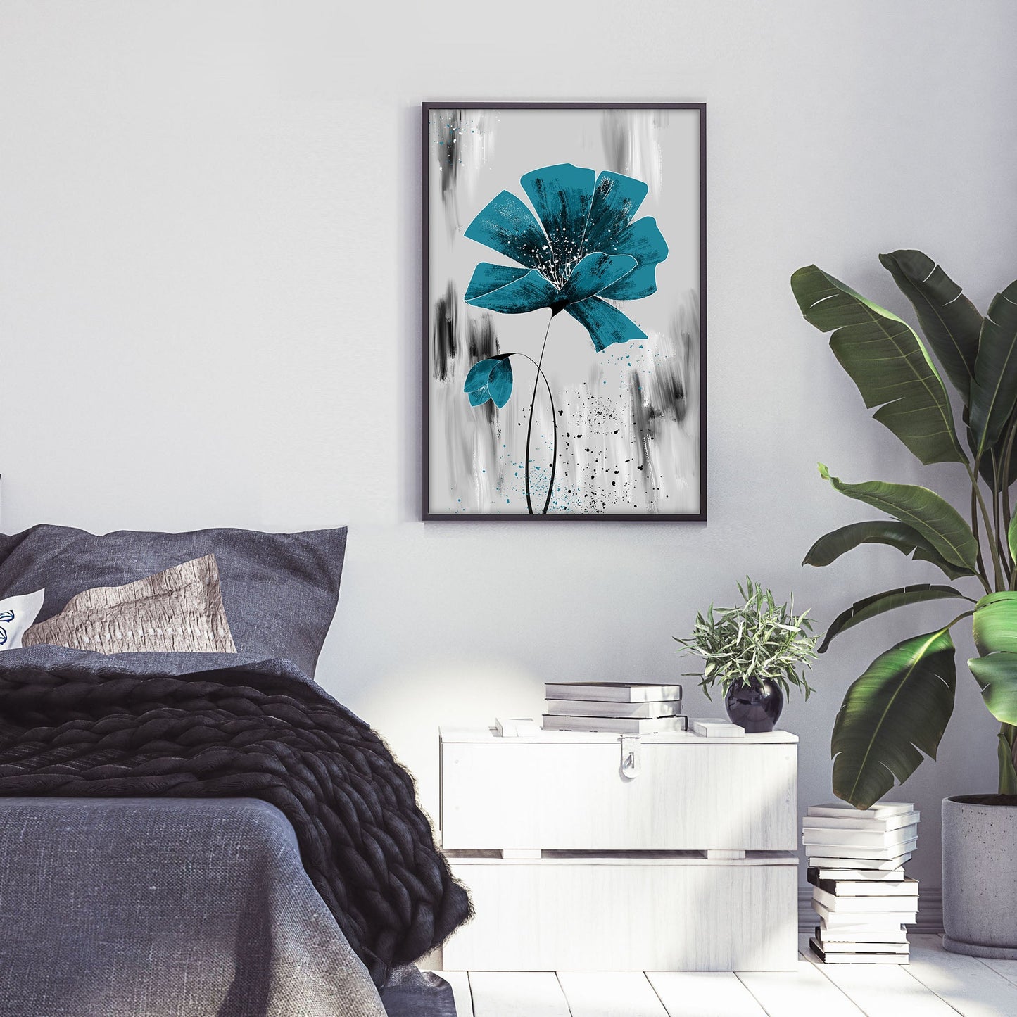 Ethan Taylor 'The Blue Flower' Framed Art Print