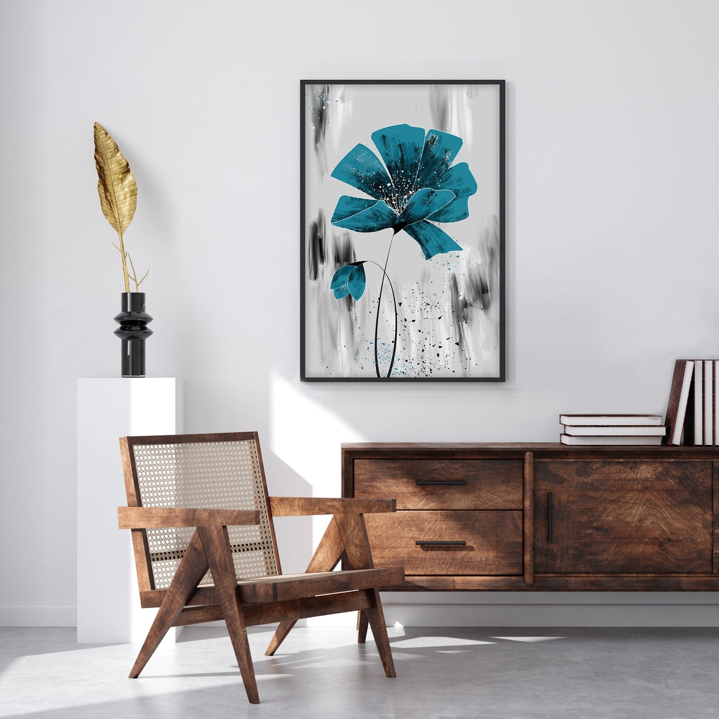 Ethan Taylor 'The Blue Flower' Framed Art Print