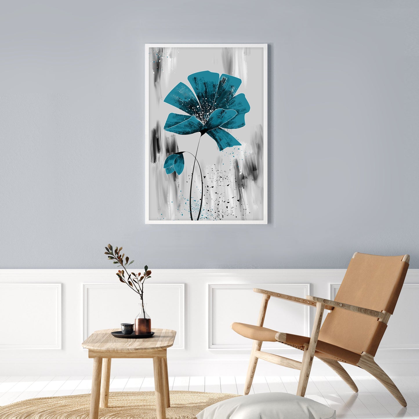 Ethan Taylor 'The Blue Flower' Framed Art Print