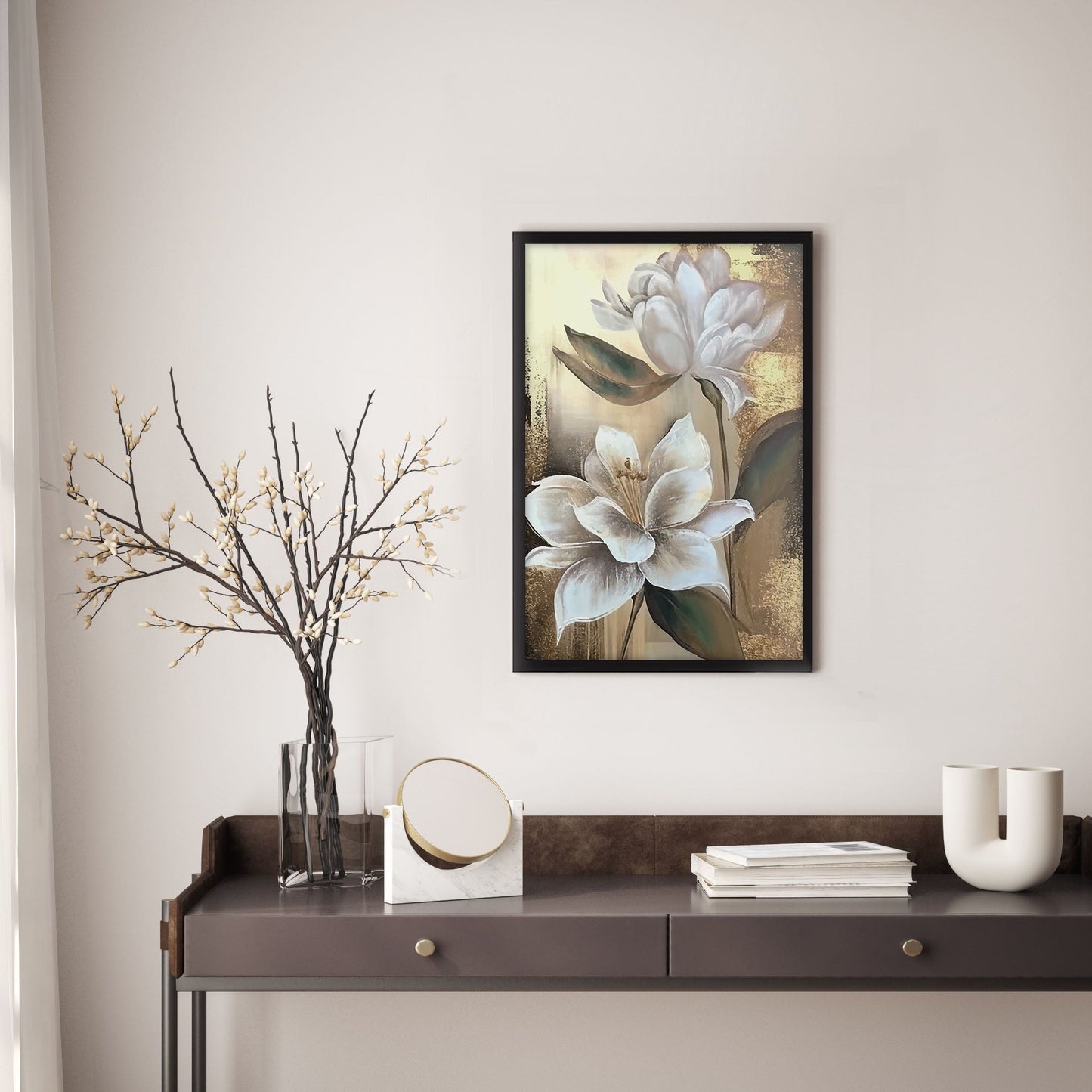 Ethan Taylor 'White Magnolias' Framed Art Print