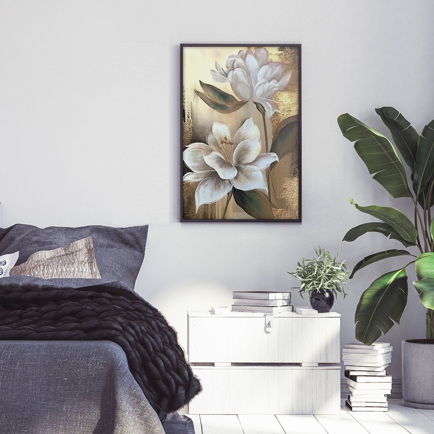 Ethan Taylor 'White Magnolias' Framed Art Print