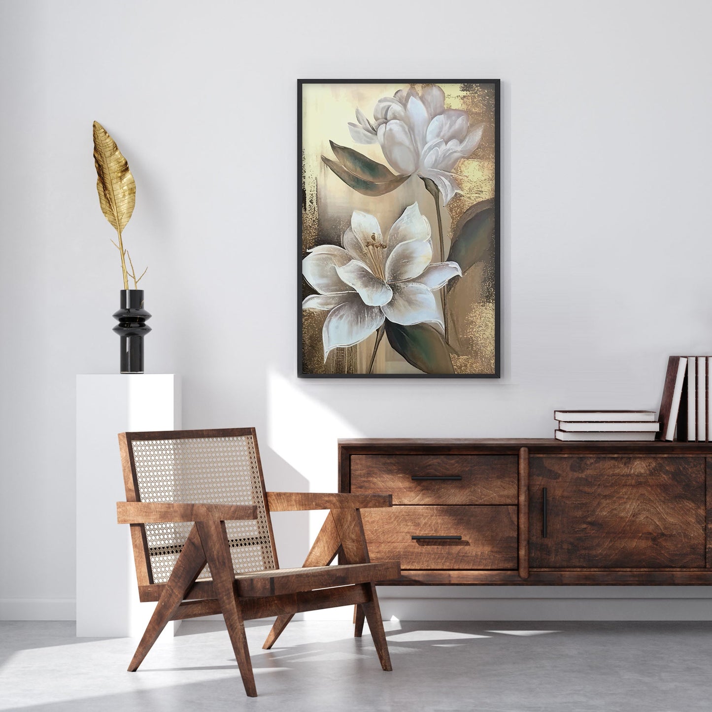 Ethan Taylor 'White Magnolias' Framed Art Print