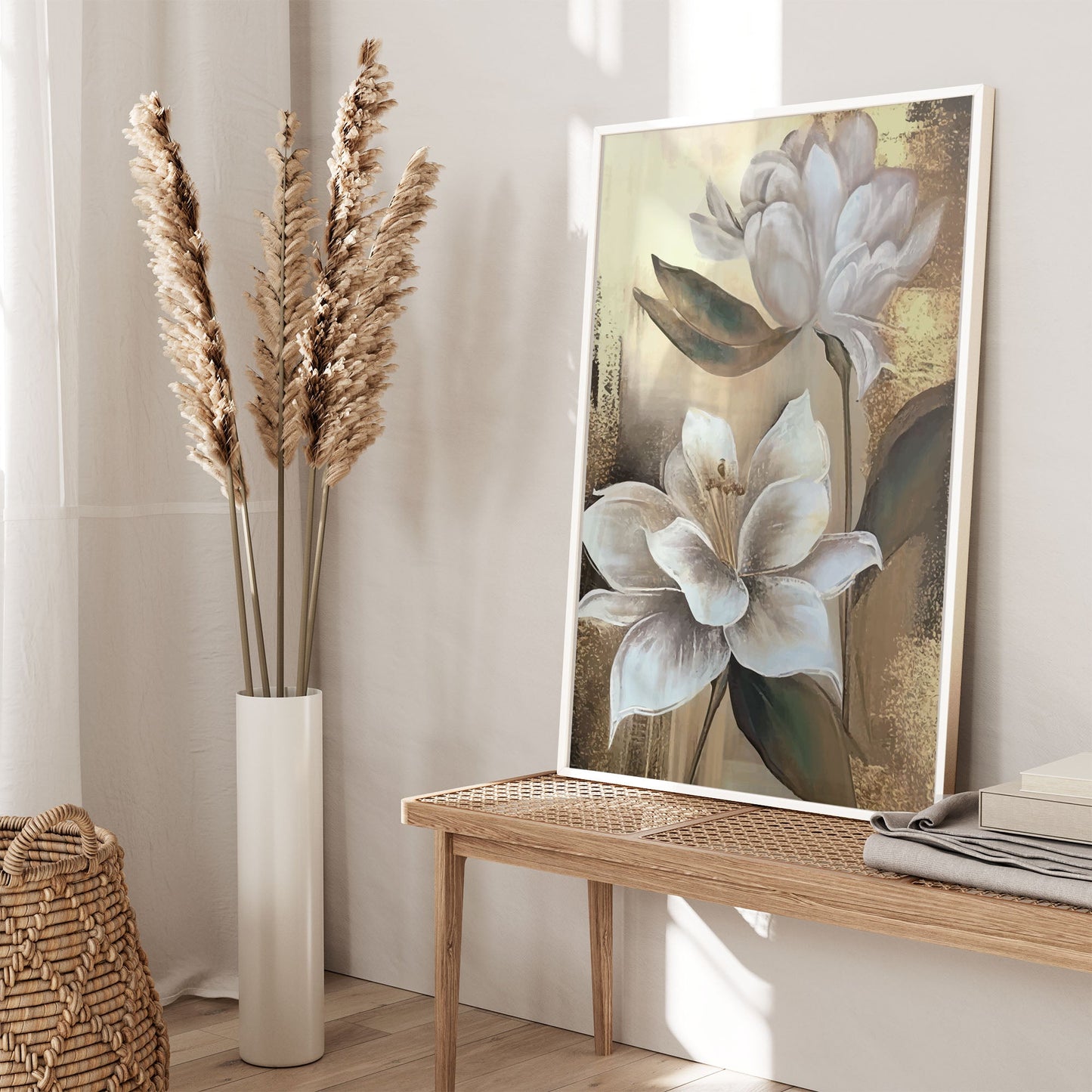 Ethan Taylor 'White Magnolias' Framed Art Print