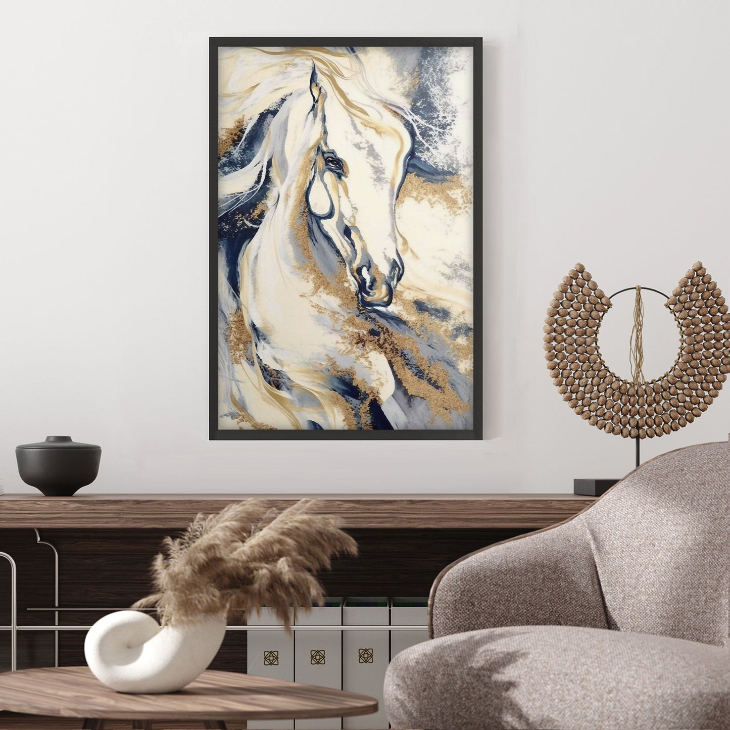 Ethan Taylor 'Gold Equestrian' Framed Art Print