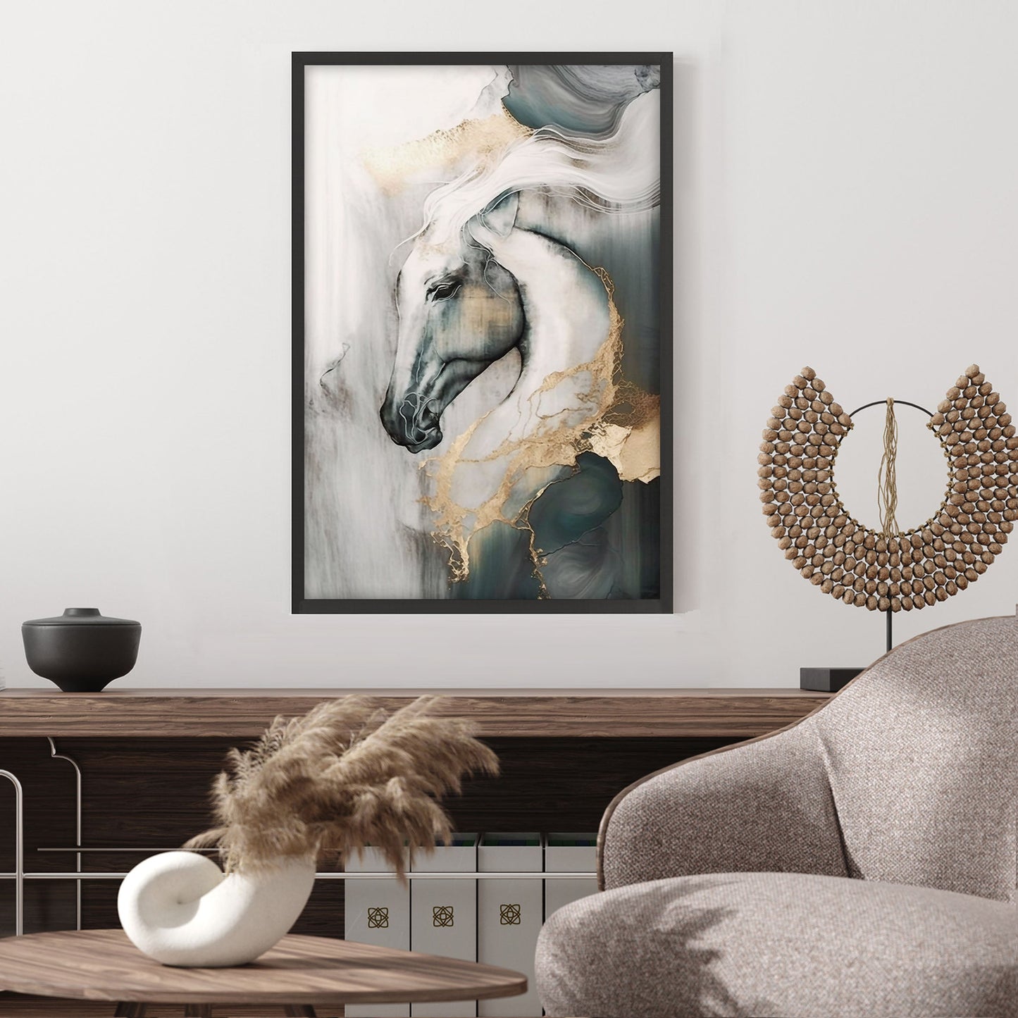 Ethan Taylor 'Golden Equestrian' Framed Art Print