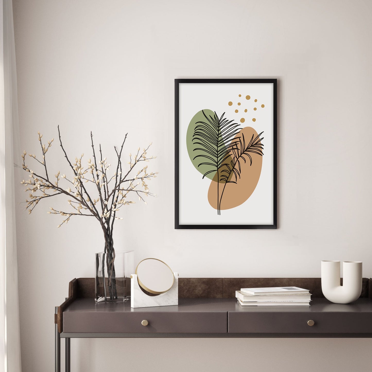 Ethan Taylor 'Palm Leaf I' Framed Art Print