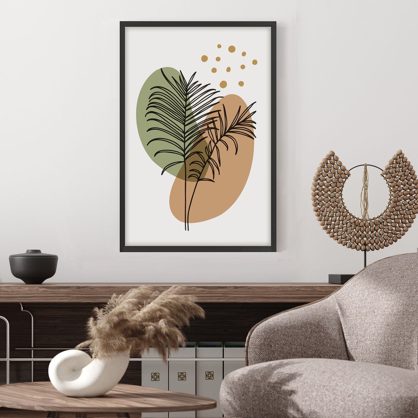 Ethan Taylor 'Palm Leaf I' Framed Art Print