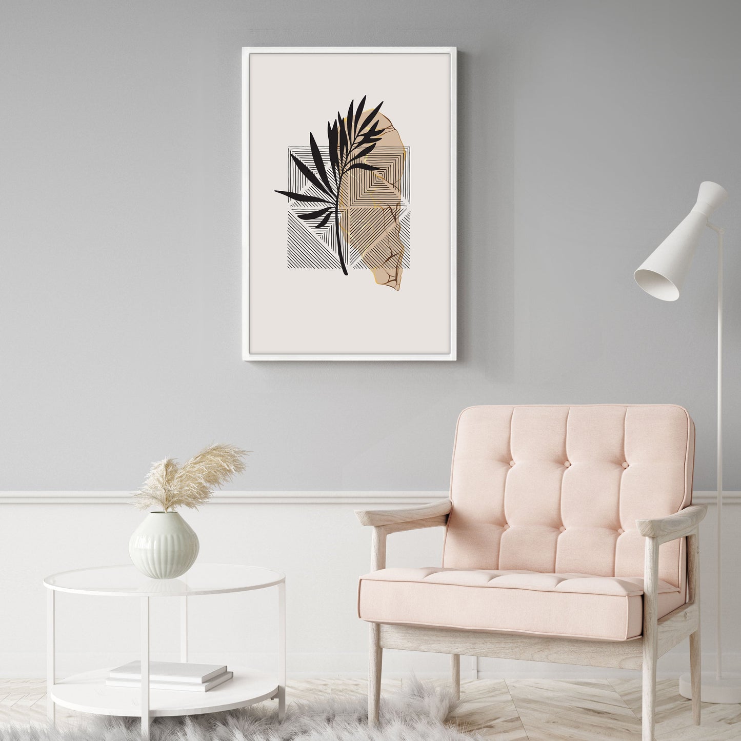 Ethan Taylor 'Modern Boho Leaf' Framed Art Print