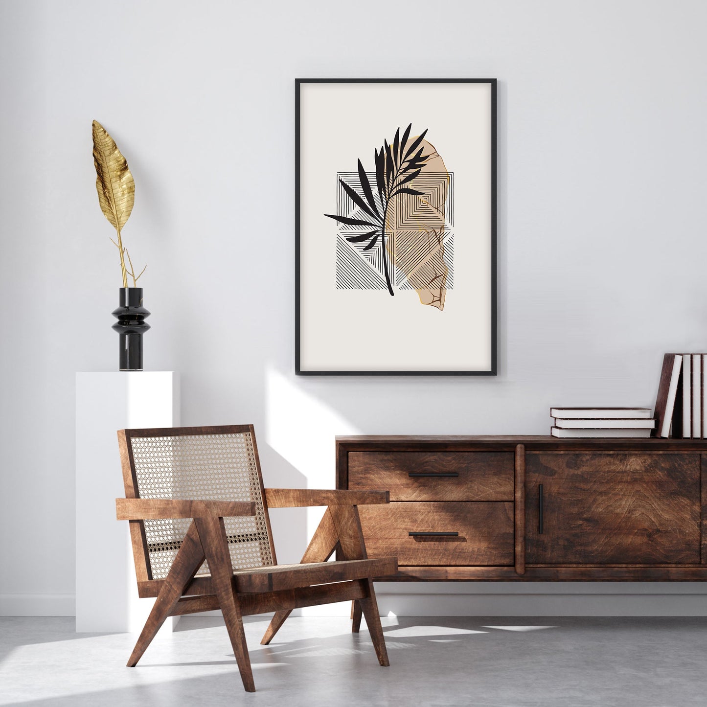 Ethan Taylor 'Modern Boho Leaf' Framed Art Print