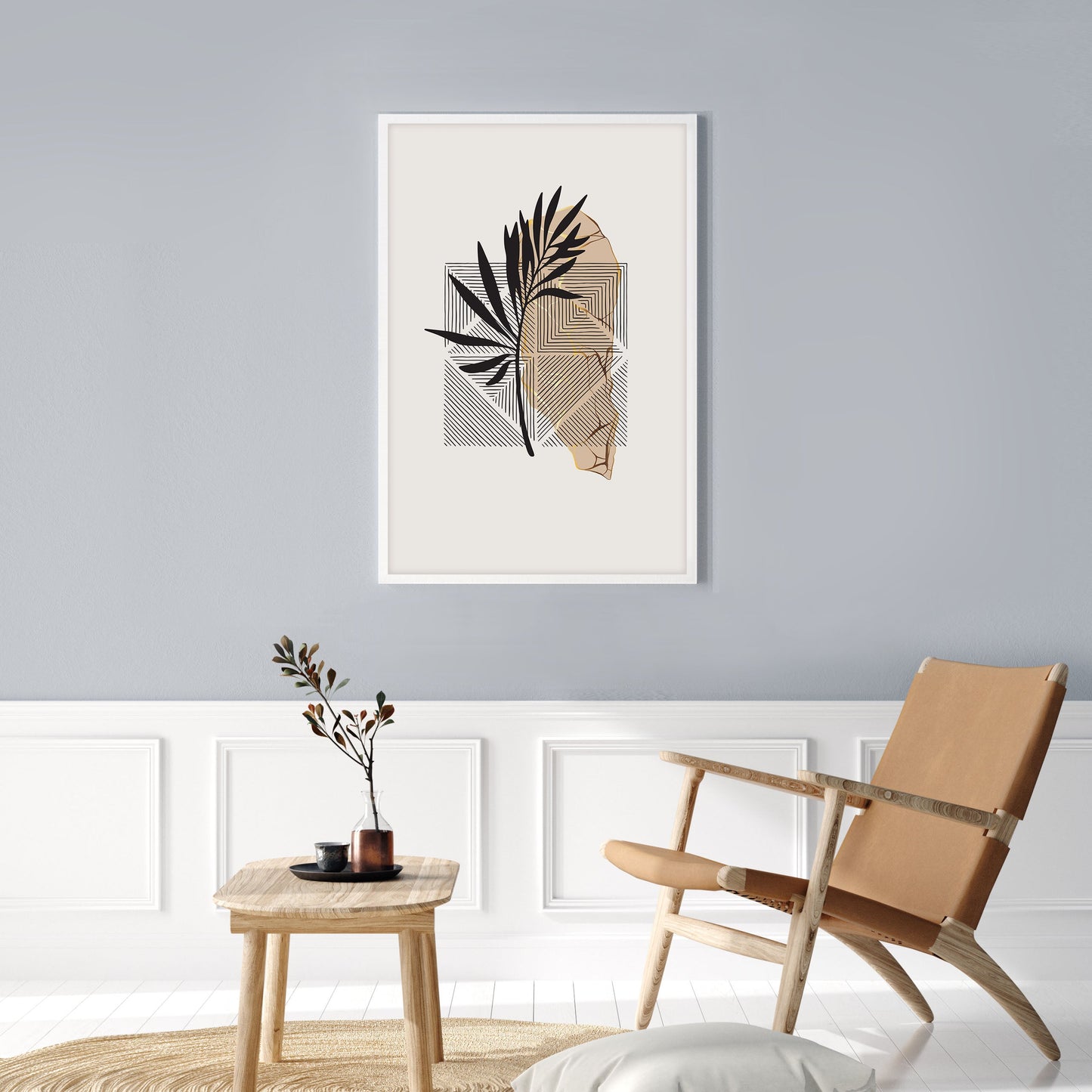 Ethan Taylor 'Modern Boho Leaf' Framed Art Print