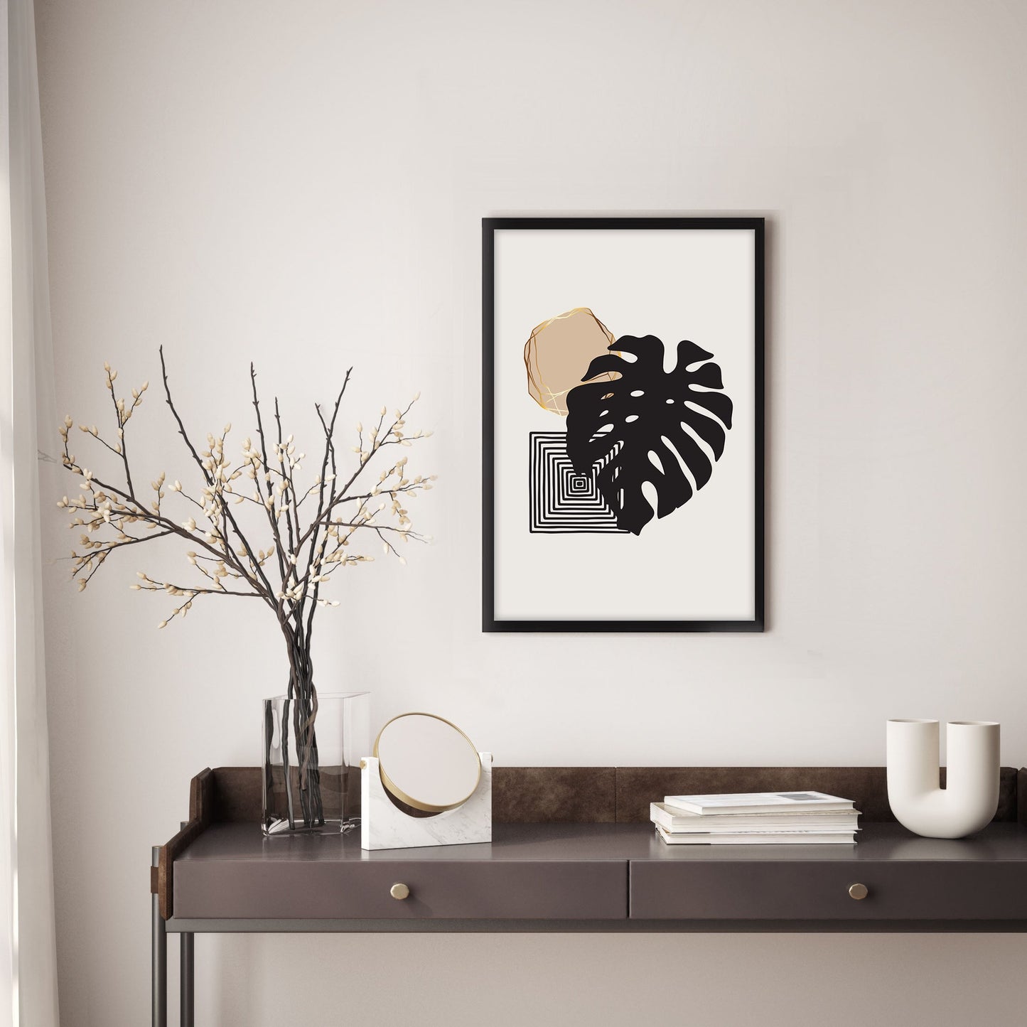 Ethan Taylor 'Monstera Leaf Dream' Framed Art Print