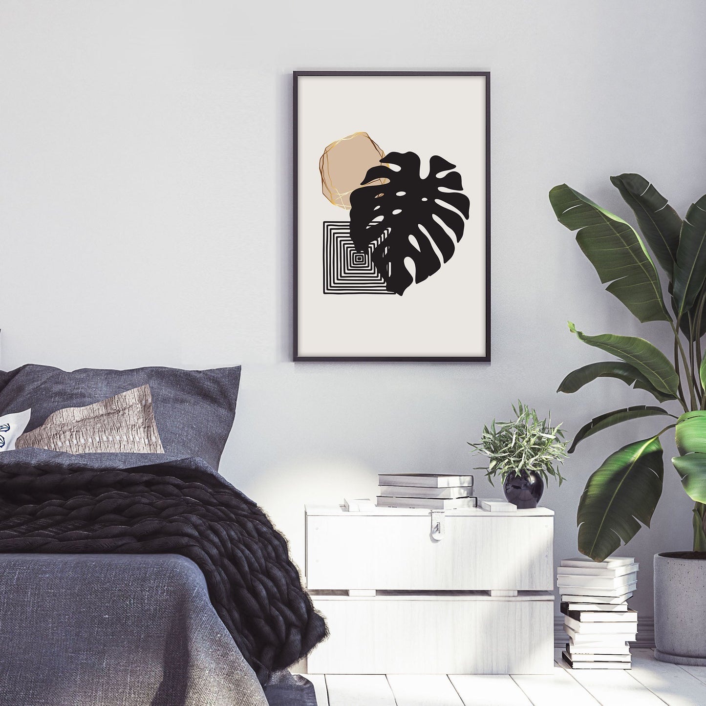 Ethan Taylor 'Monstera Leaf Dream' Framed Art Print