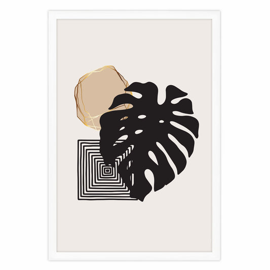 Ethan Taylor 'Monstera Leaf Dream' Framed Art Print