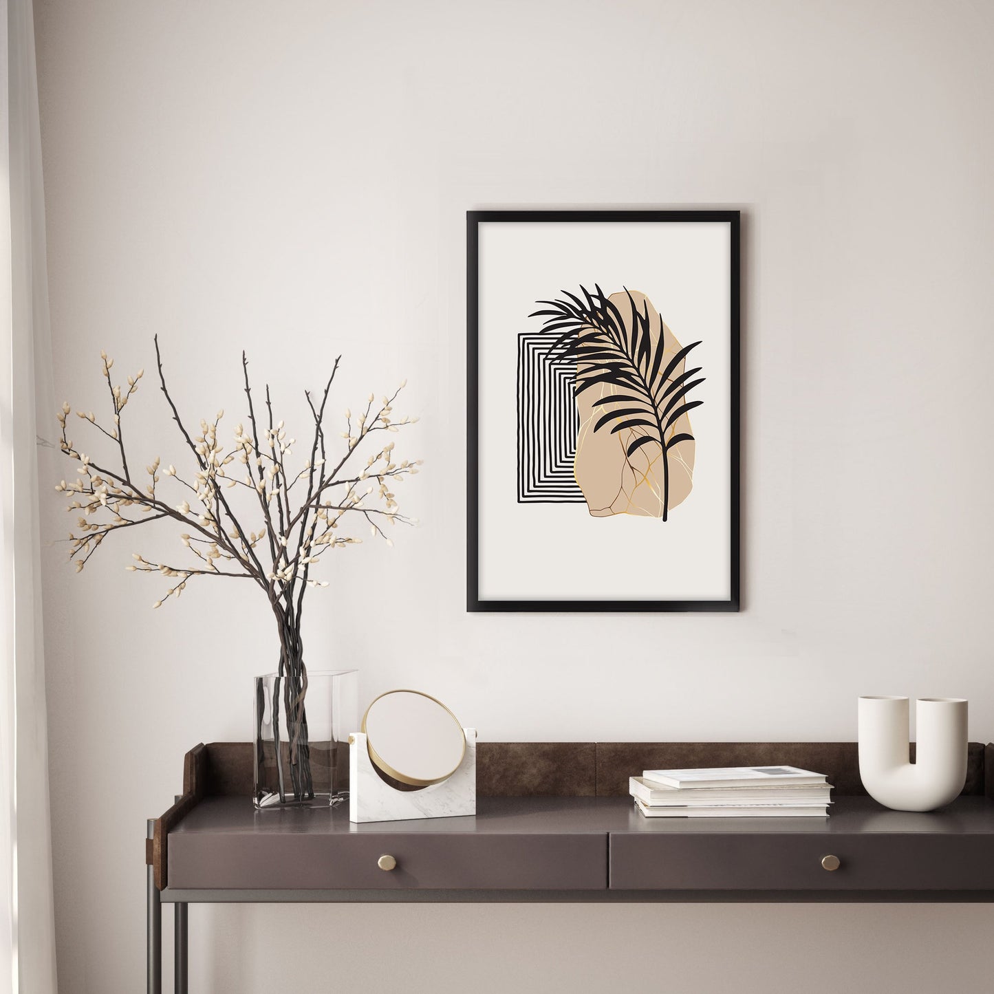 Ethan Taylor 'Dreams of Palm Leaves' Framed Art Print