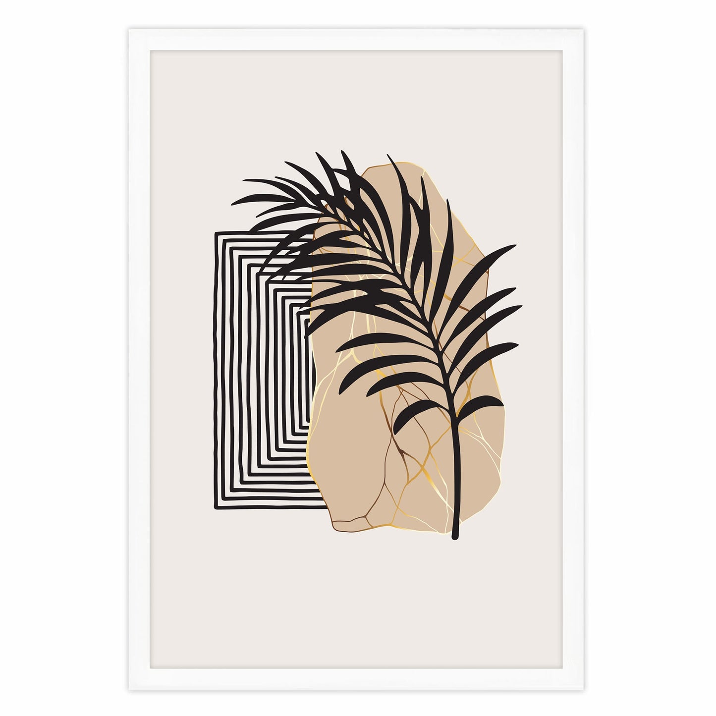 Ethan Taylor 'Dreams of Palm Leaves' Framed Art Print