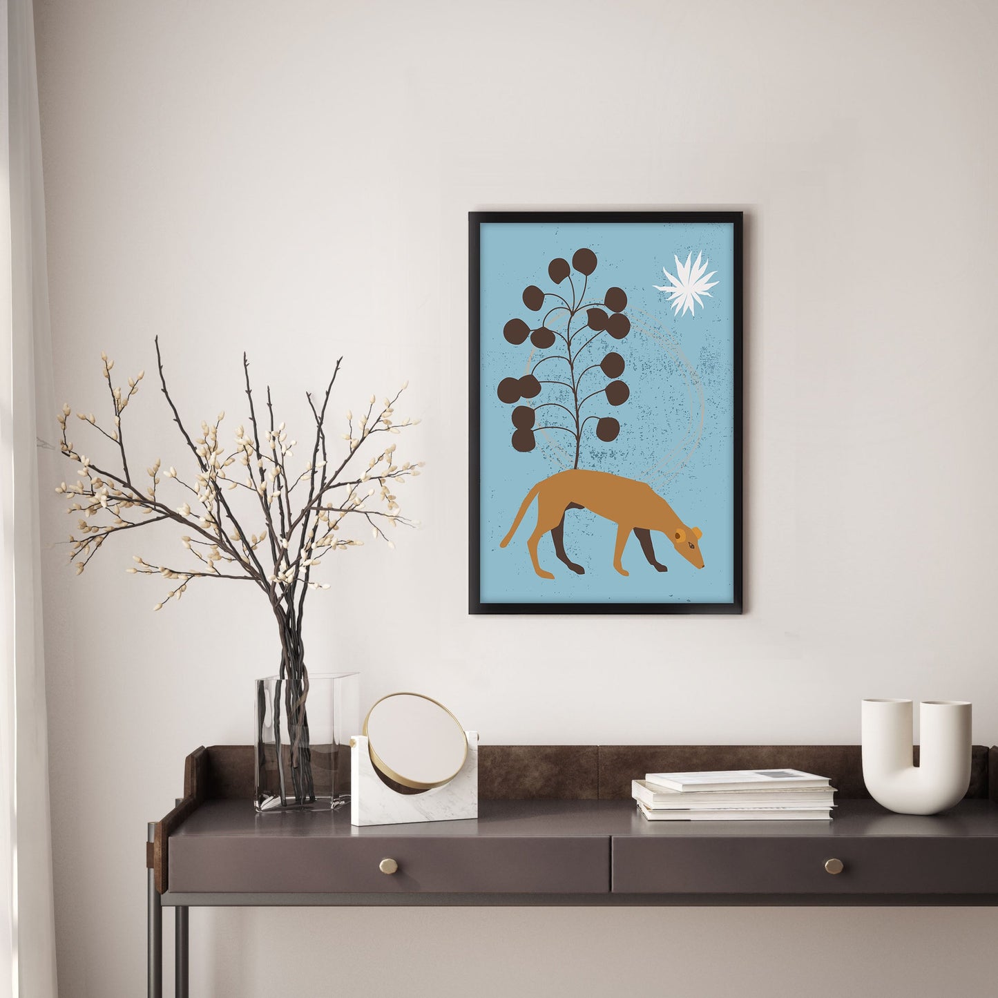 Ethan Taylor 'Boho Dog' Framed Art Print