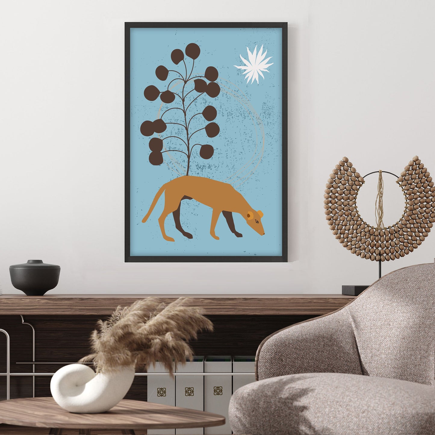 Ethan Taylor 'Boho Dog' Framed Art Print