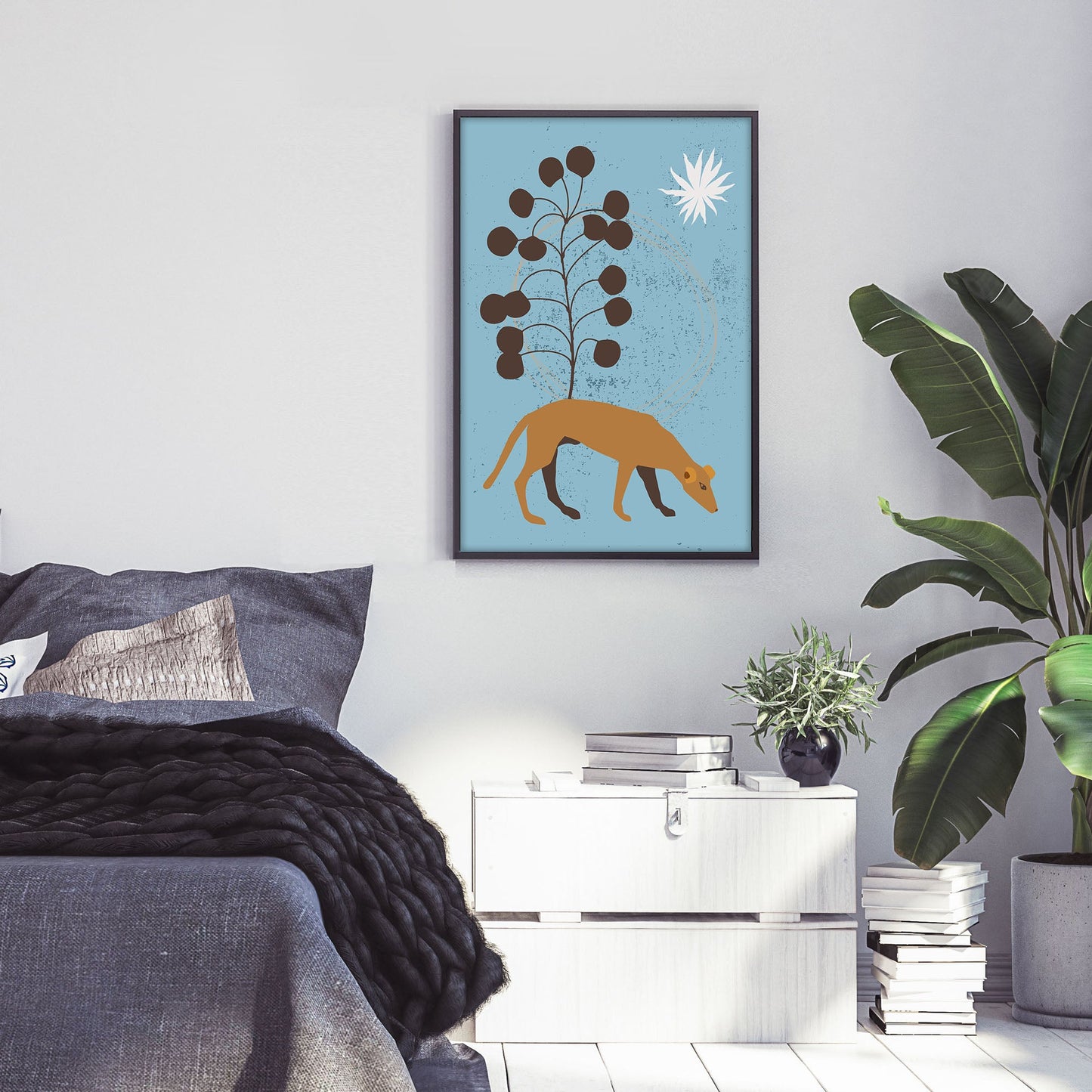 Ethan Taylor 'Boho Dog' Framed Art Print