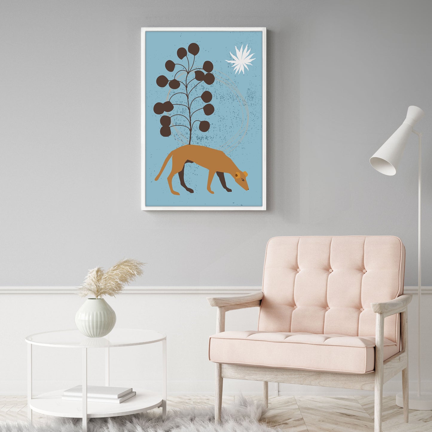 Ethan Taylor 'Boho Dog' Framed Art Print