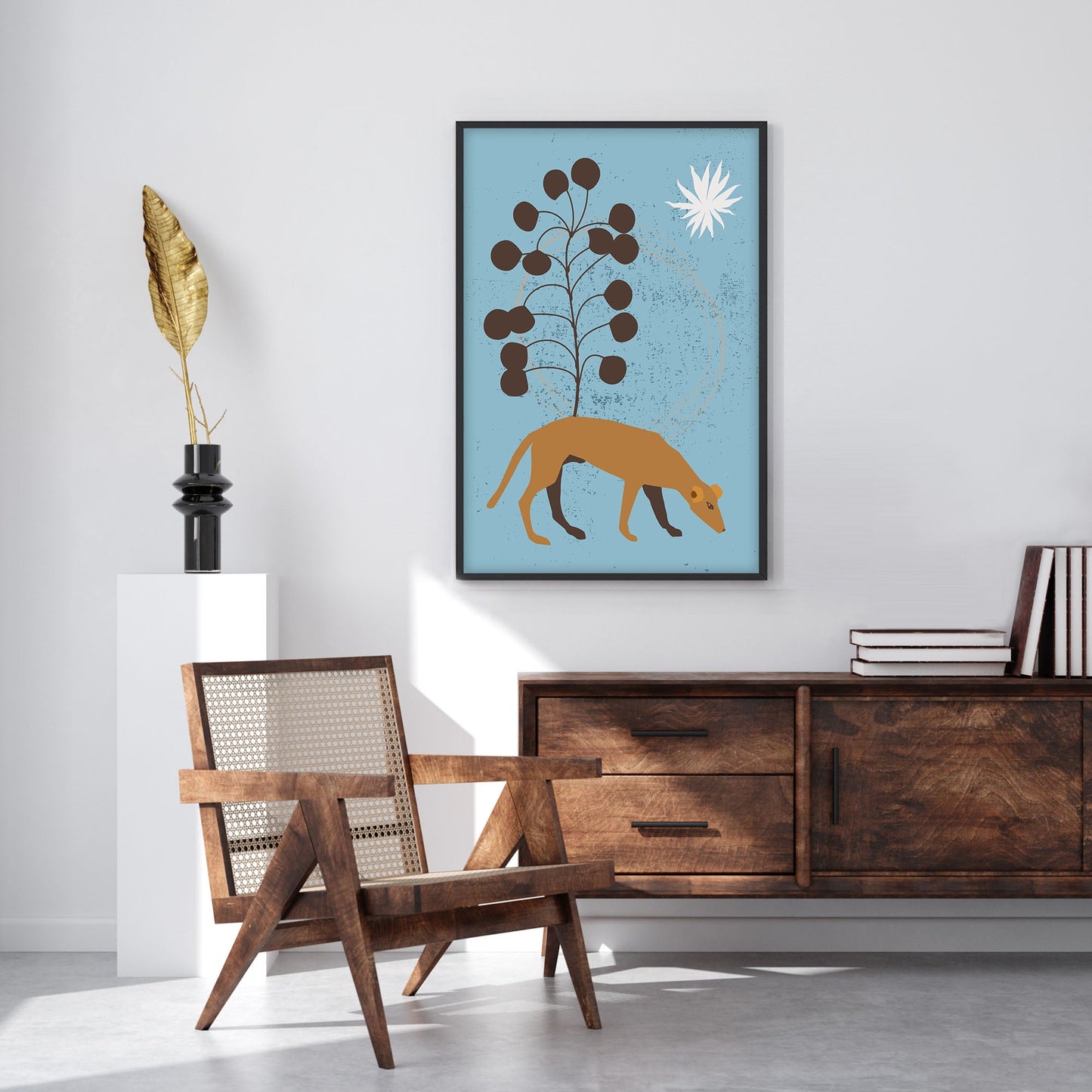 Ethan Taylor 'Boho Dog' Framed Art Print