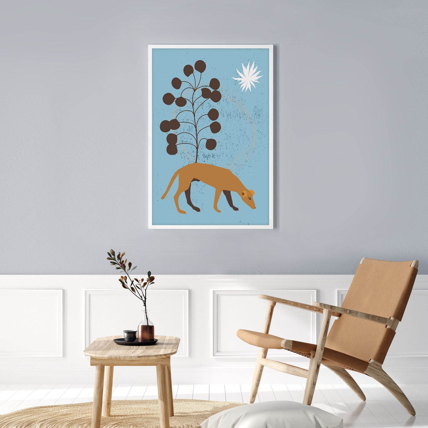 Ethan Taylor 'Boho Dog' Framed Art Print