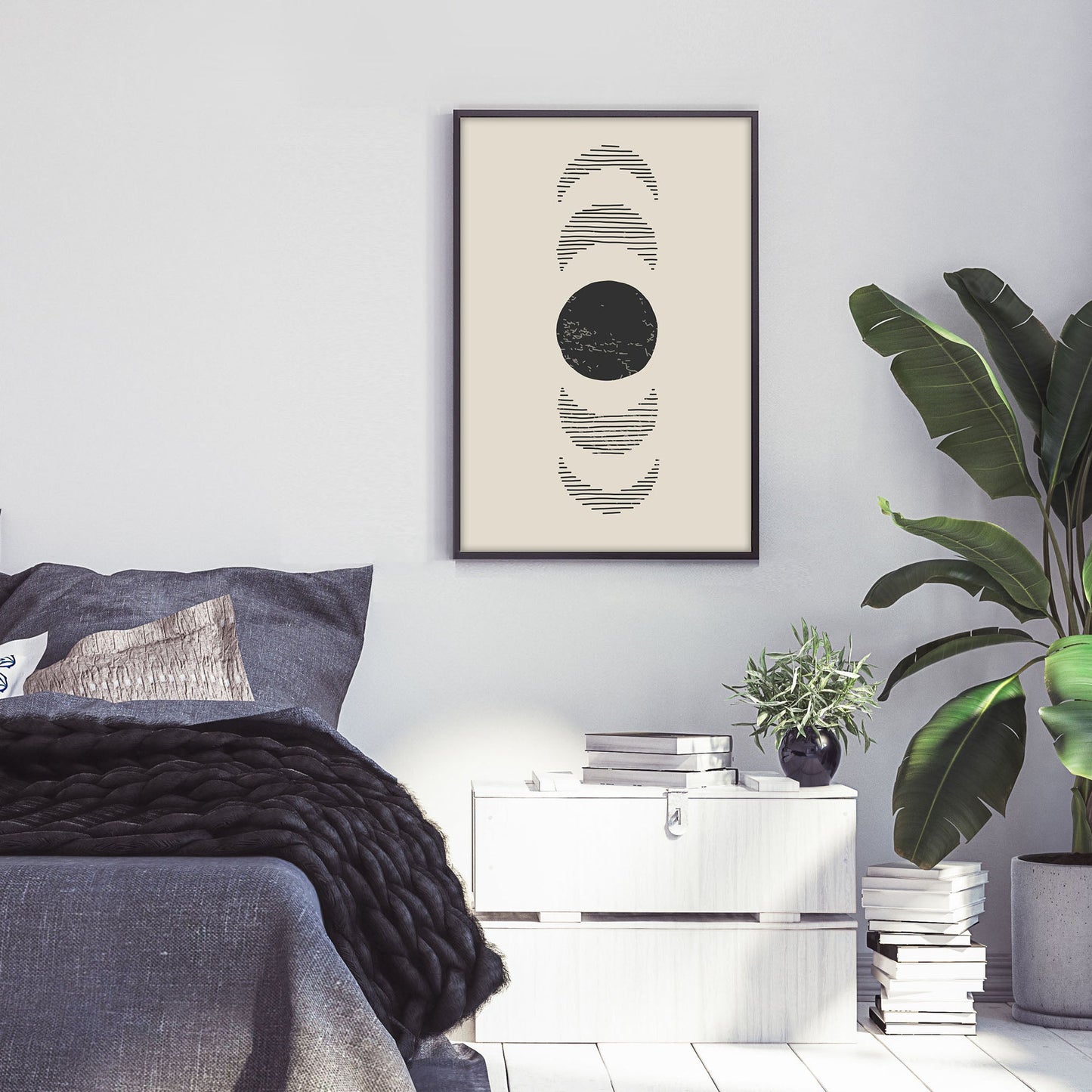 Ethan Taylor 'Moon Phases I' Framed Art Print