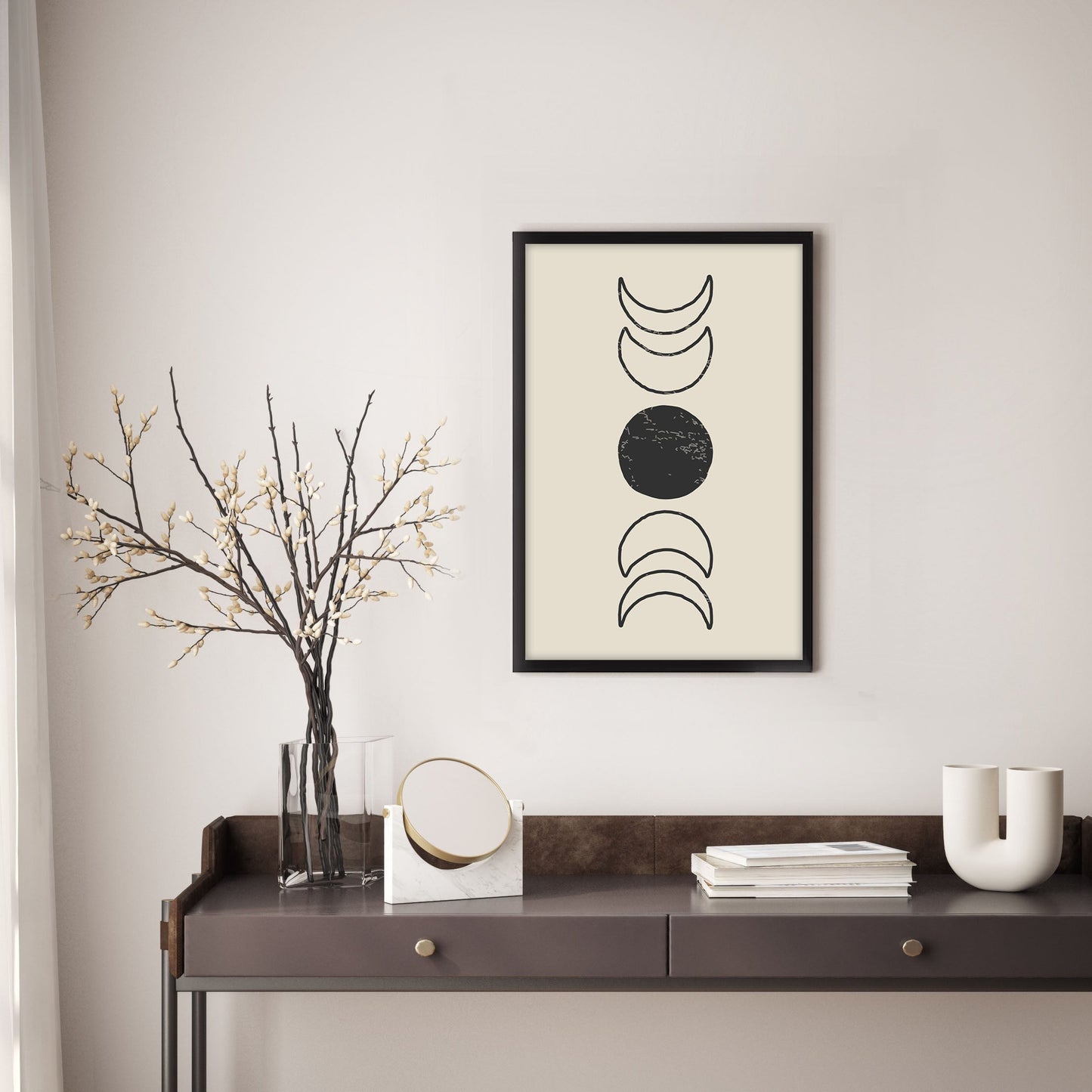 Ethan Taylor 'Moon Phases II' Framed Art Print