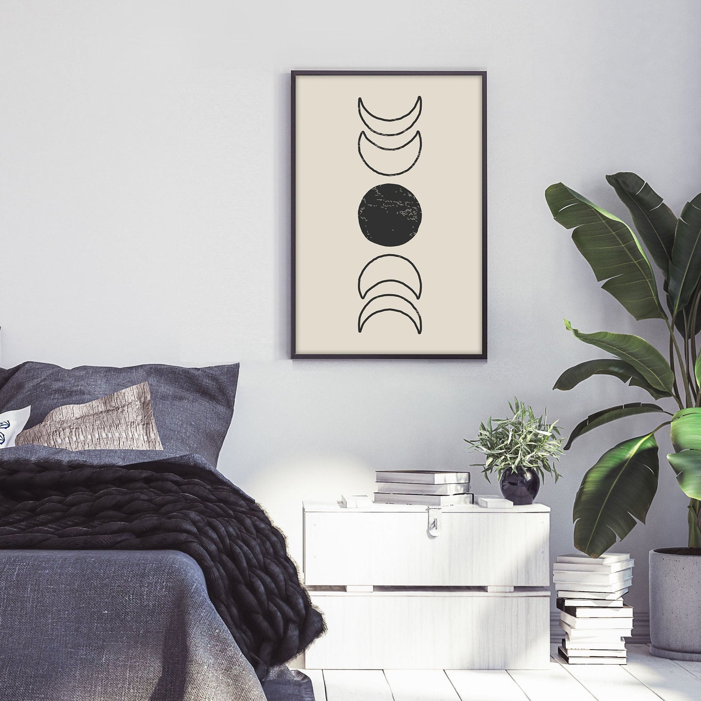 Ethan Taylor 'Moon Phases II' Framed Art Print