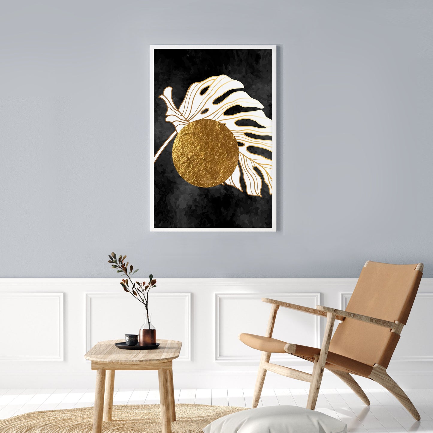 Ethan Taylor 'Monstera Leaf Elegance' Framed Art Print