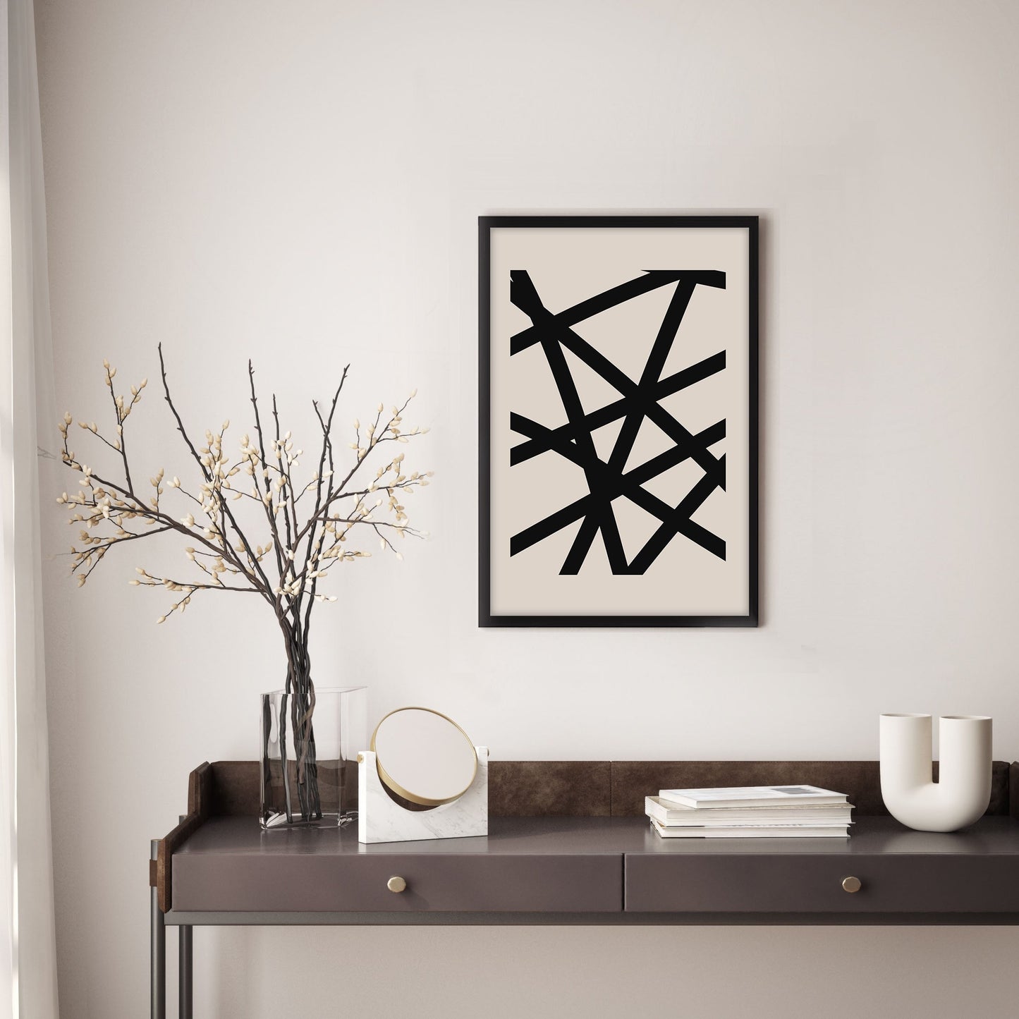 Ethan Taylor 'Abstract Lines II' Framed Art Print