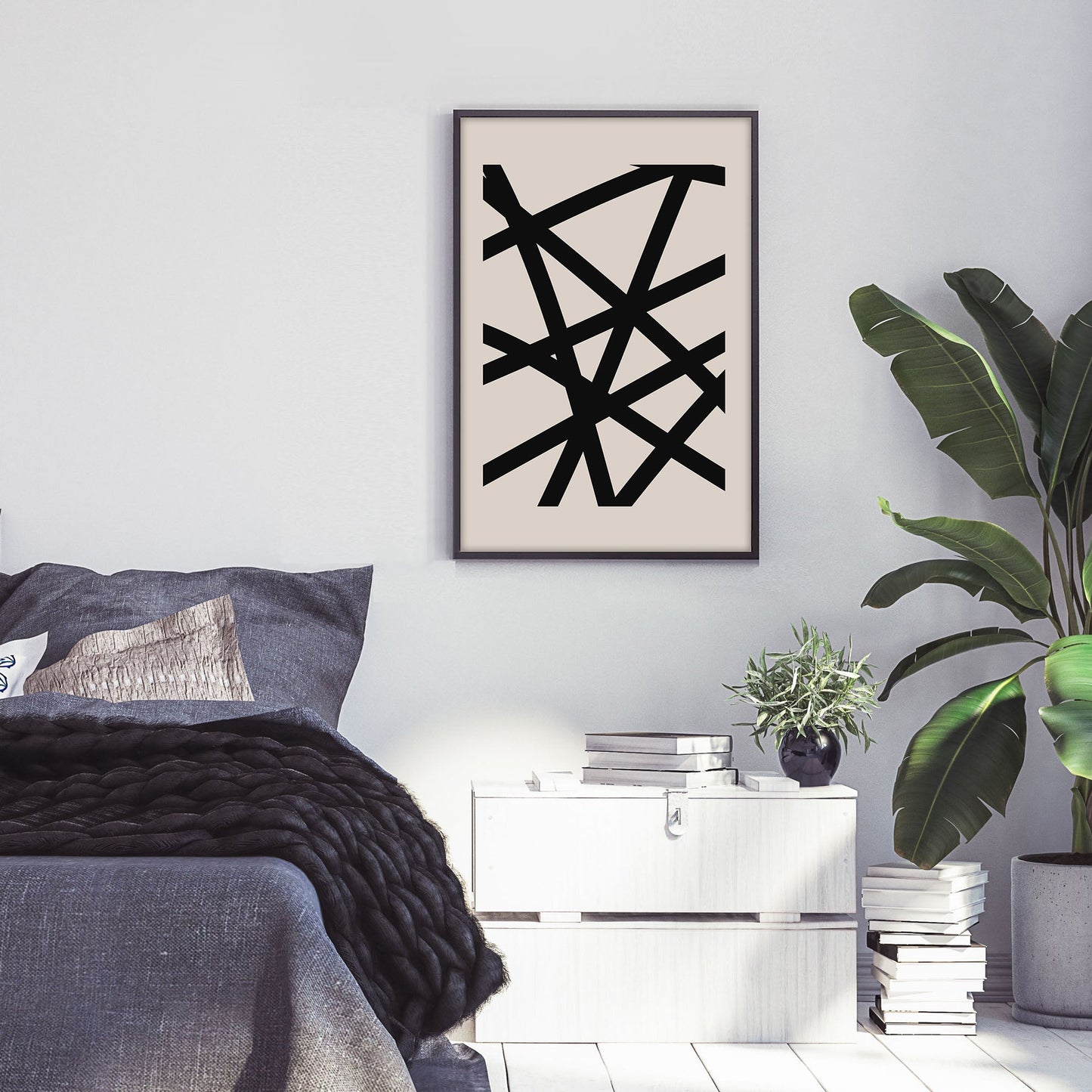 Ethan Taylor 'Abstract Lines II' Framed Art Print