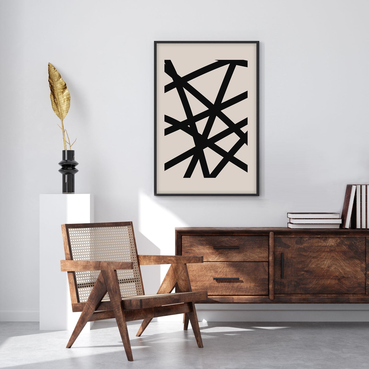 Ethan Taylor 'Abstract Lines II' Framed Art Print