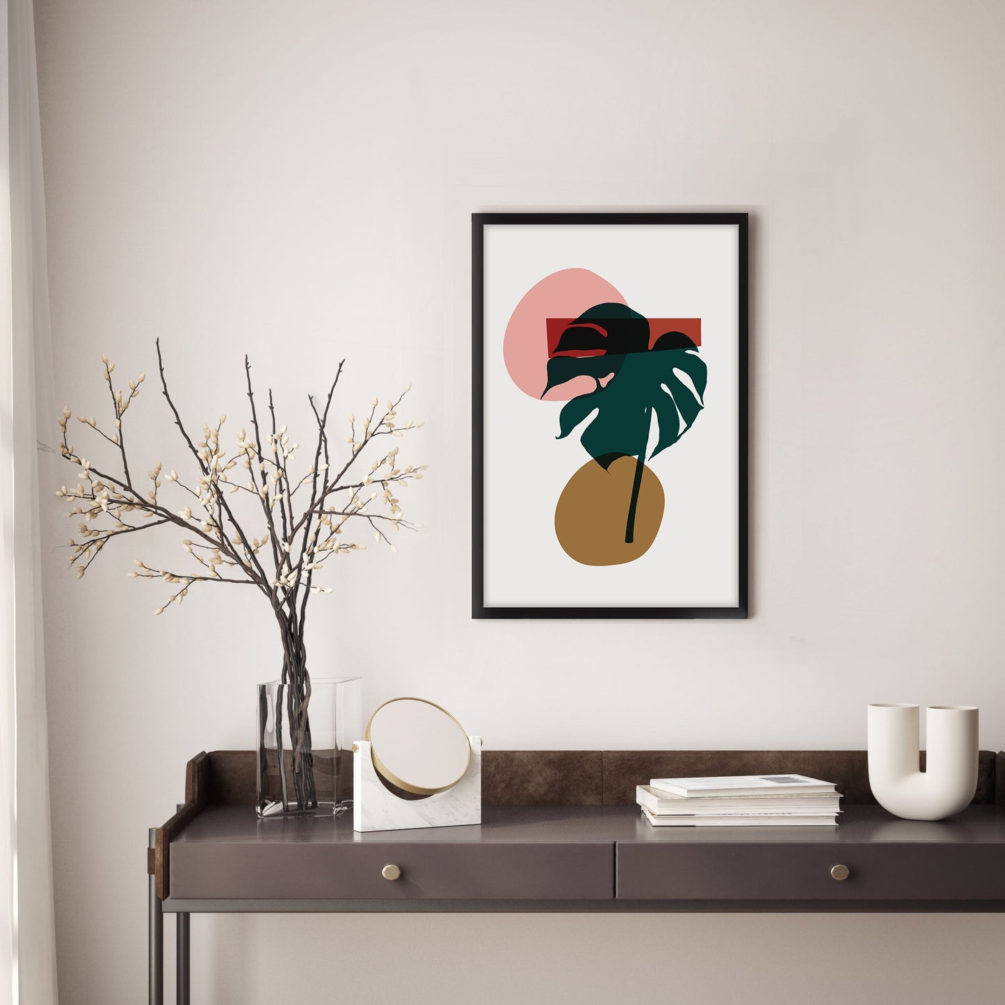 Ethan Taylor 'Monstera Leaf III' Framed Art Print