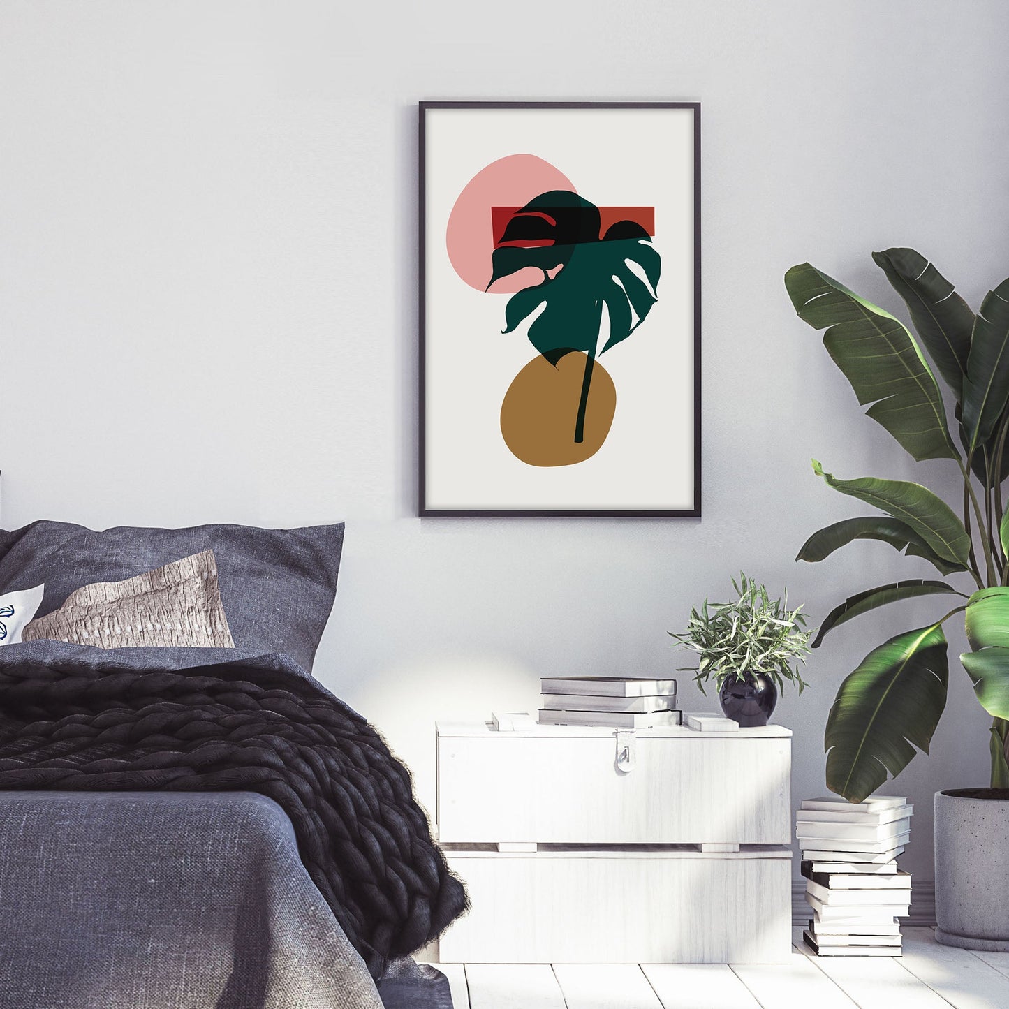 Ethan Taylor 'Monstera Leaf III' Framed Art Print